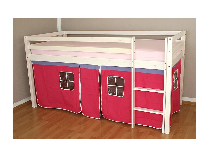 Lit superposé 208x110x97 cm rose