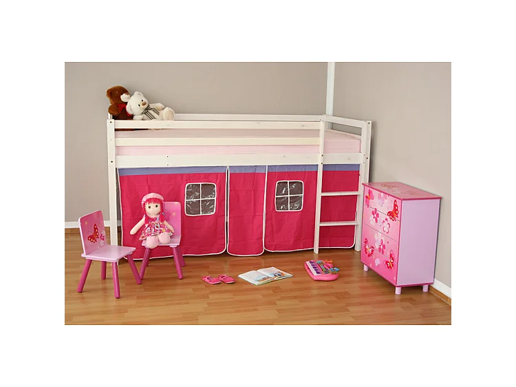 Letto a castello 208x110x97 cm rosa