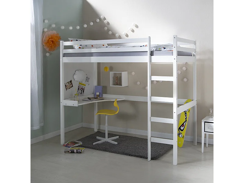 Stapelbed 96x206x175 cm wit