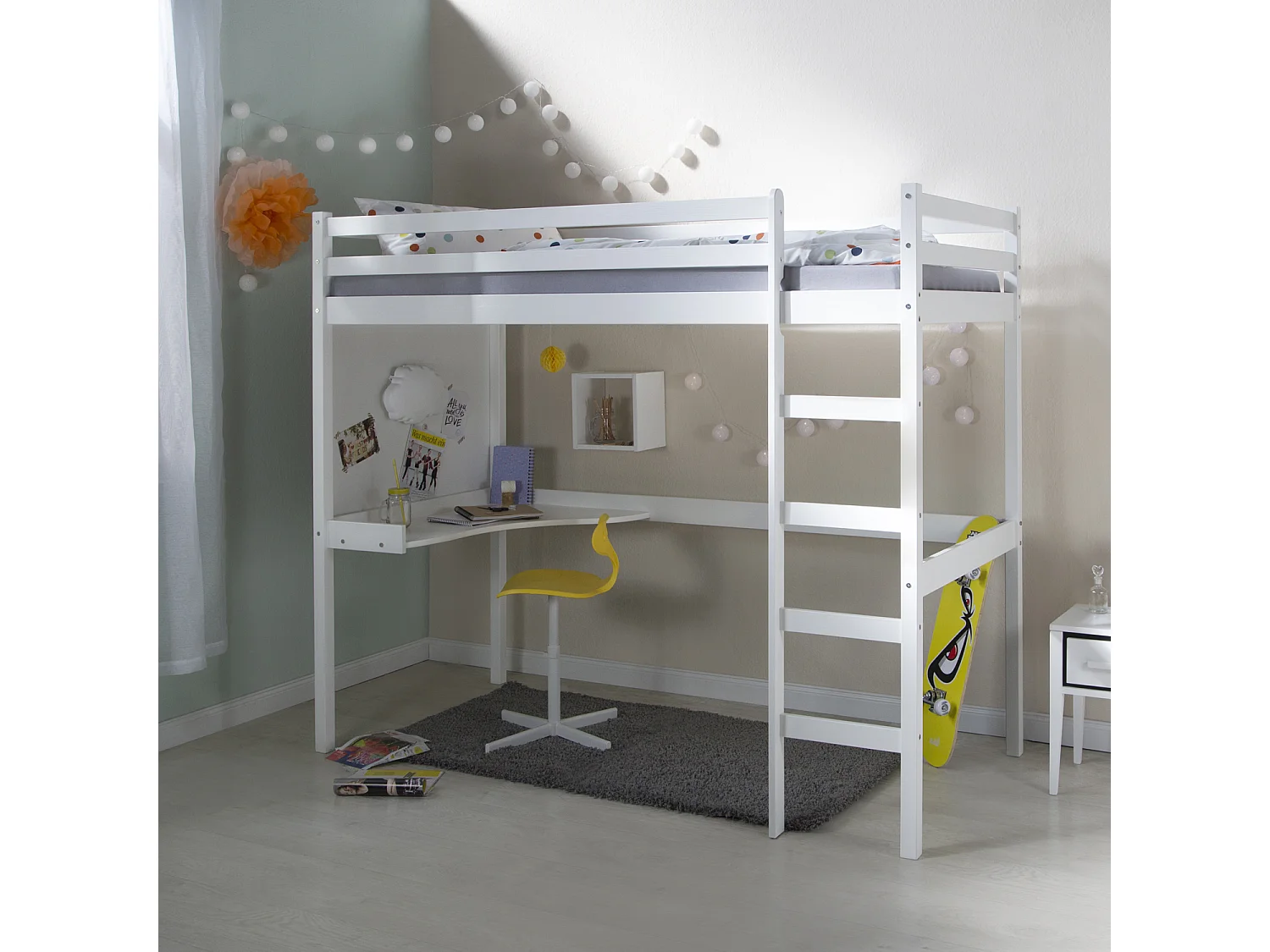 Lit superposé 96x206x175 cm blanc