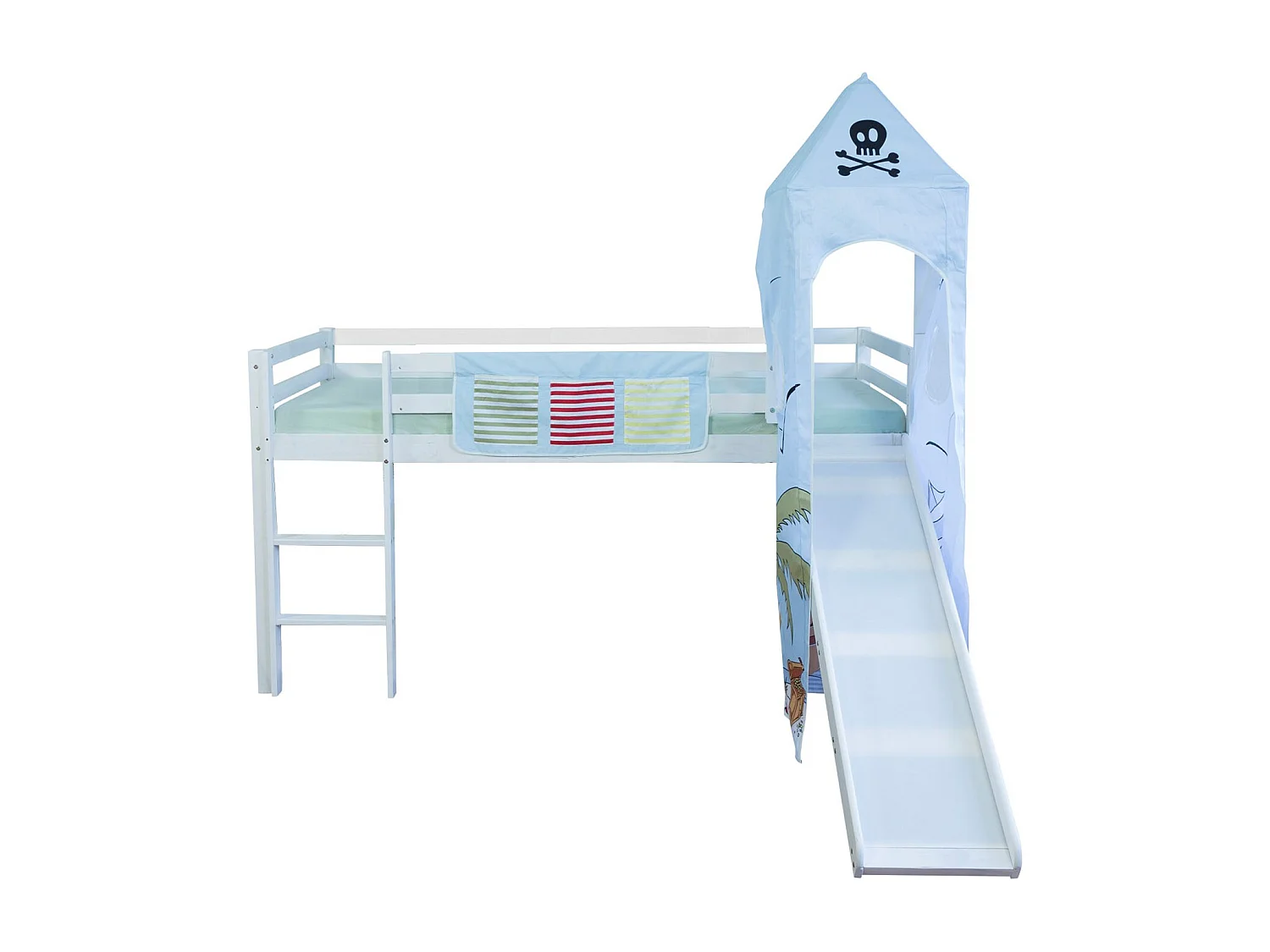 Hochbett 90x200 cm weiß