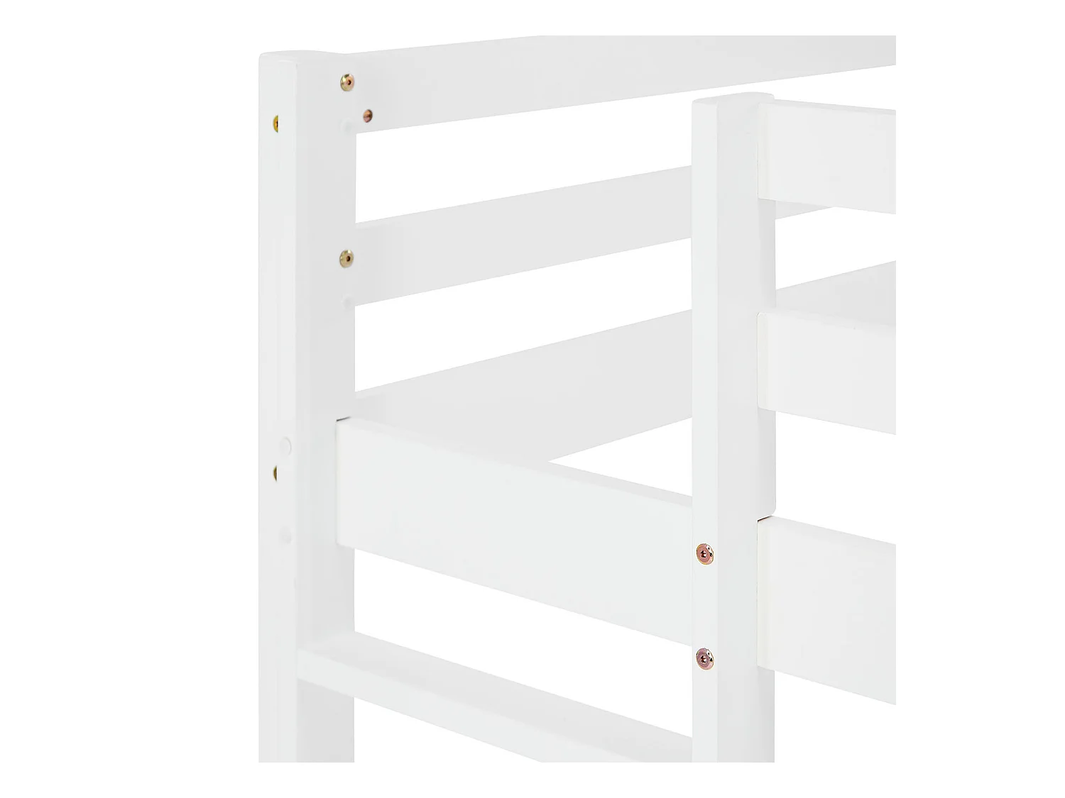 Etagenbett 90x200 cm weiß Hochbett mit Rutsche