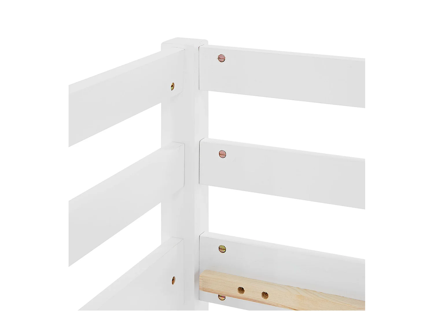 Etagenbett 90x200 cm weiß Hochbett mit Rutsche