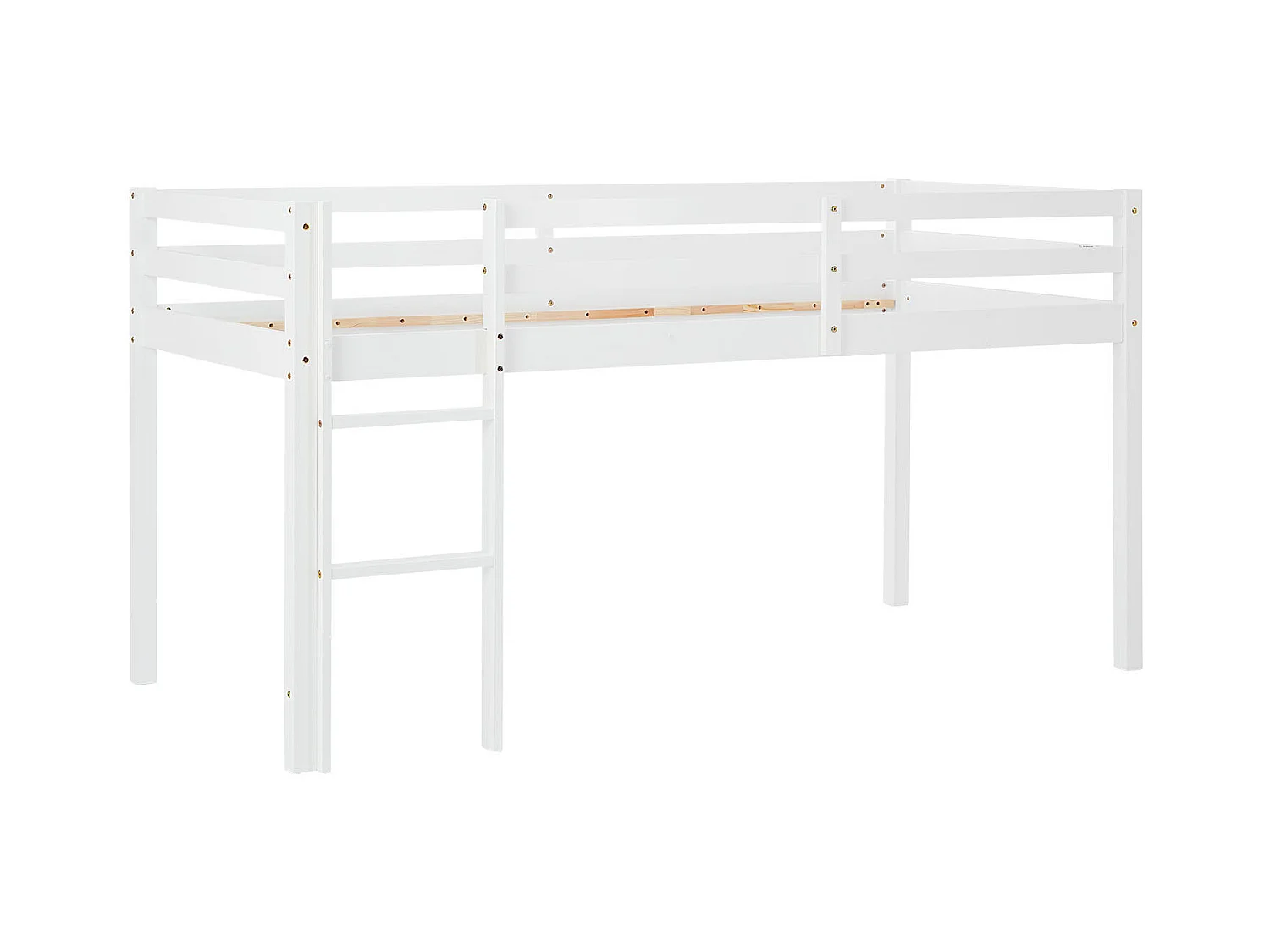 Lit superposé 207x110x97 cm cabine blanche