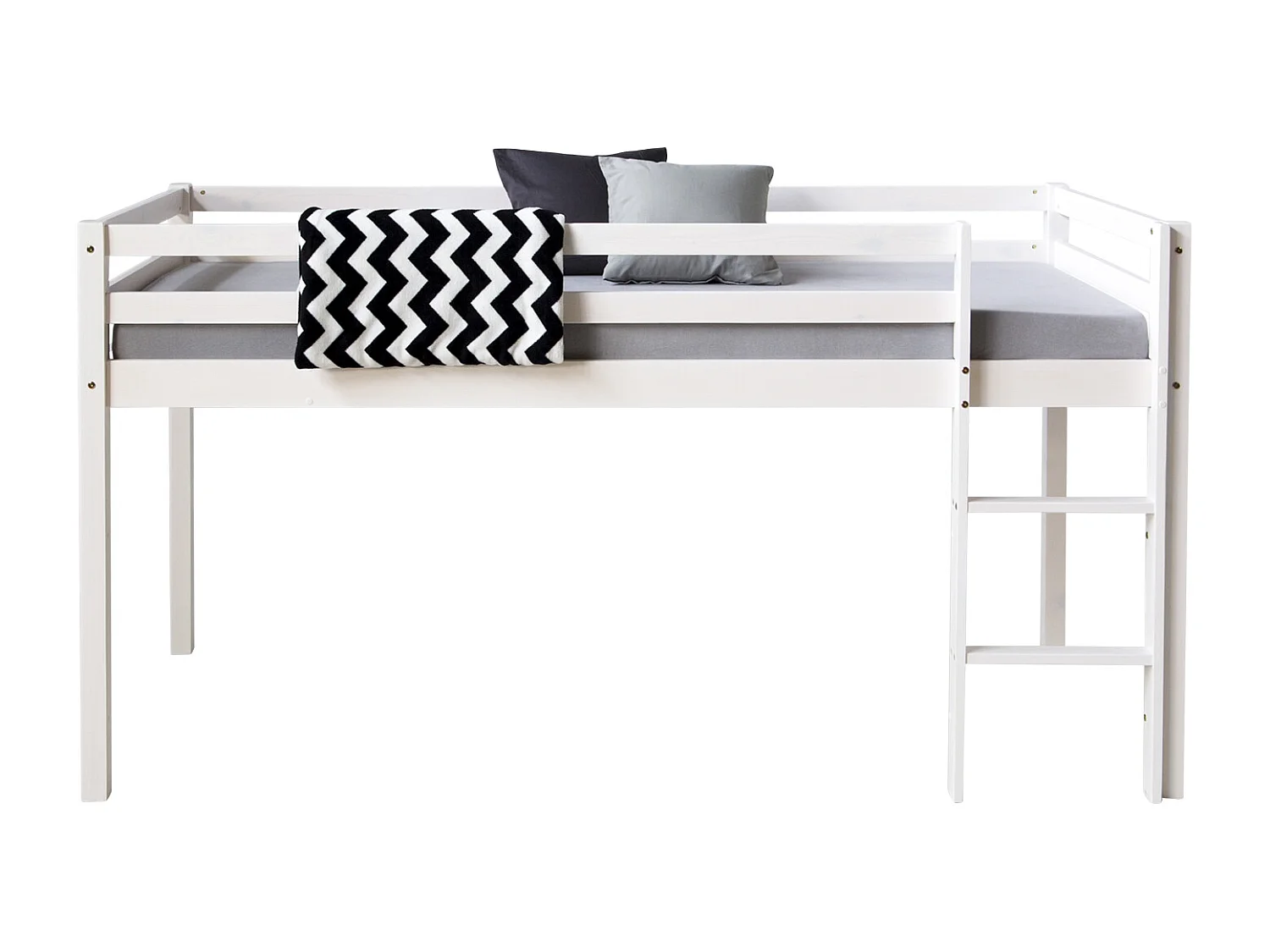 Lit superposé 207x110x97 cm cabine blanche