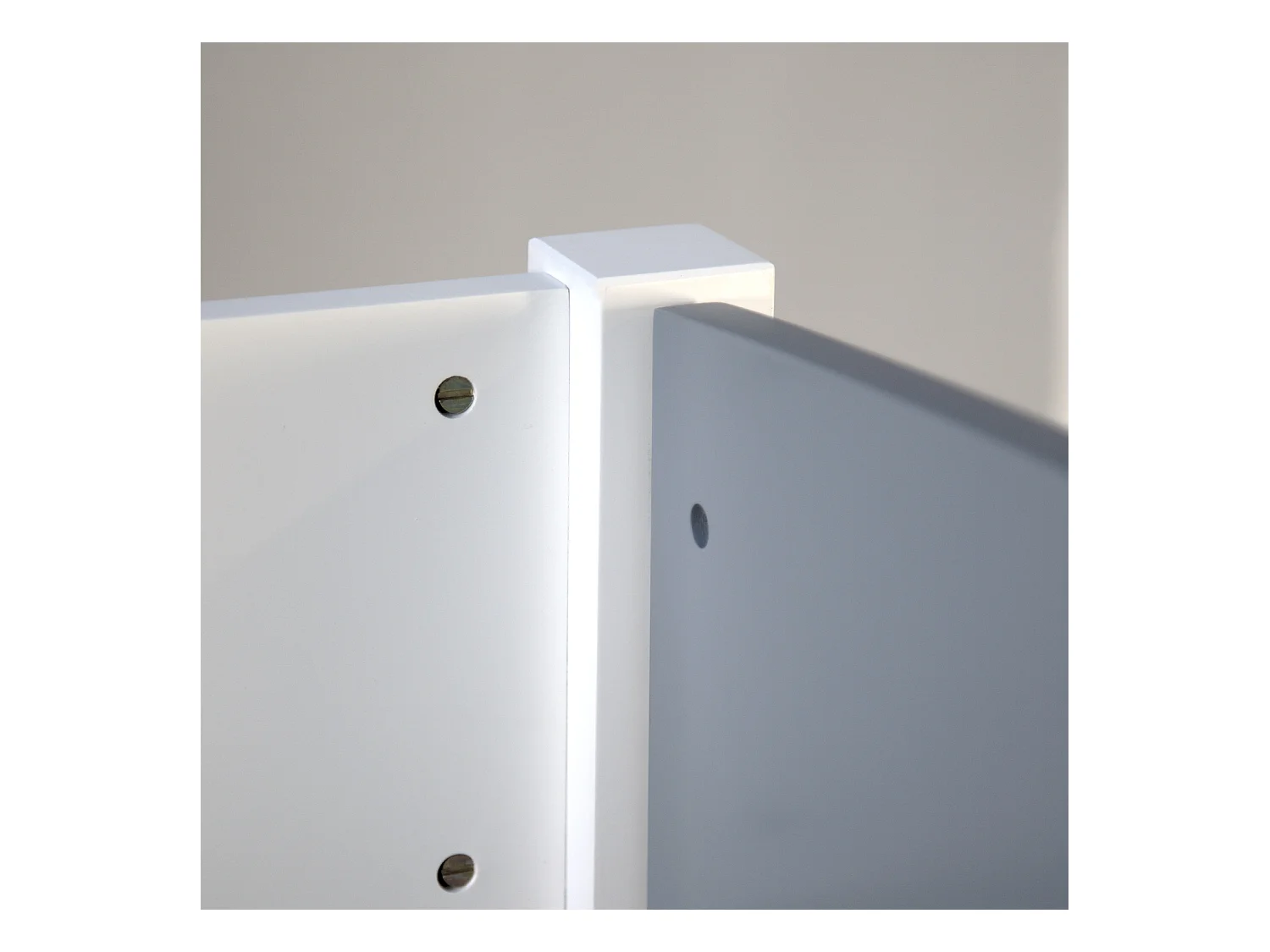 Etagenbett 90x200 cm weiß grau