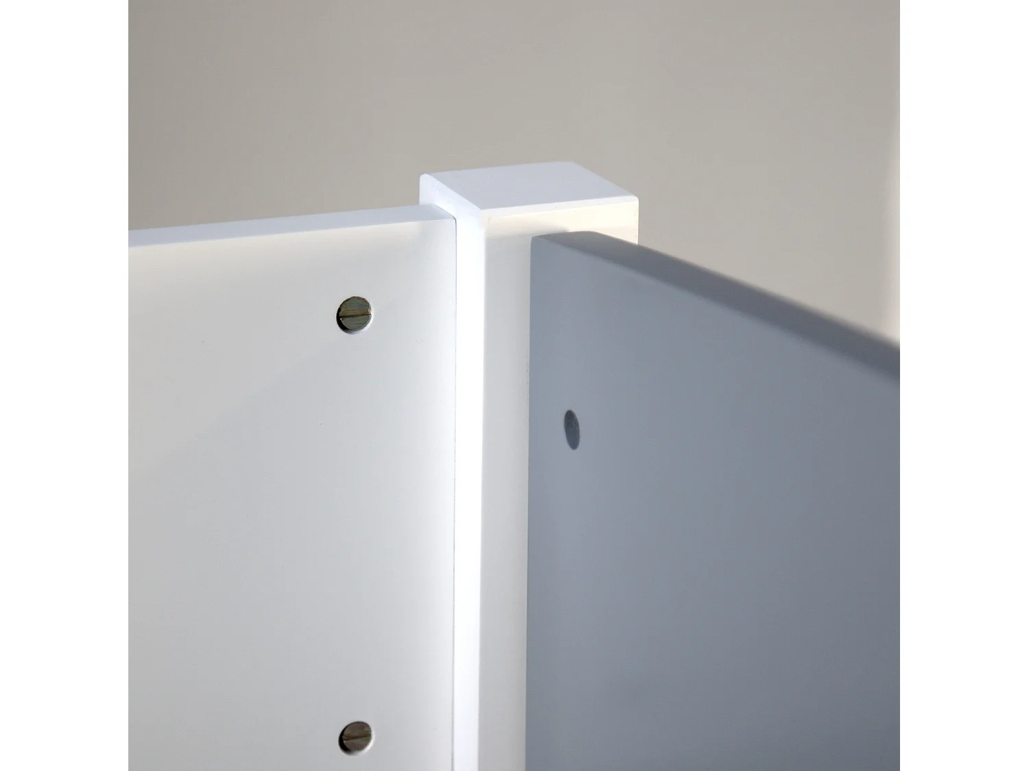 Lit superposé 90x200 cm blanc gris