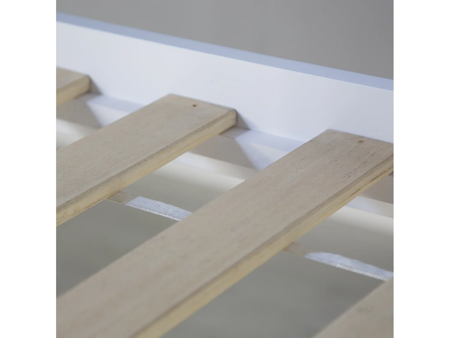 Lit superposé 90x200 cm blanc gris