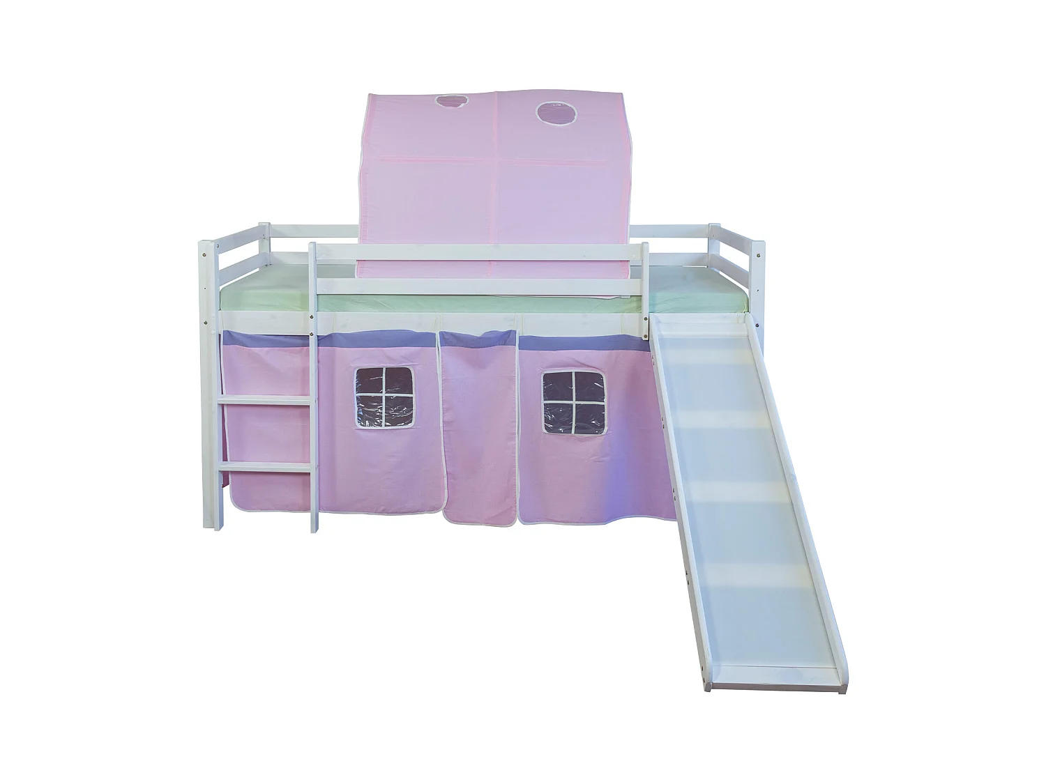 Hochbett 90x200 cm pink 1488