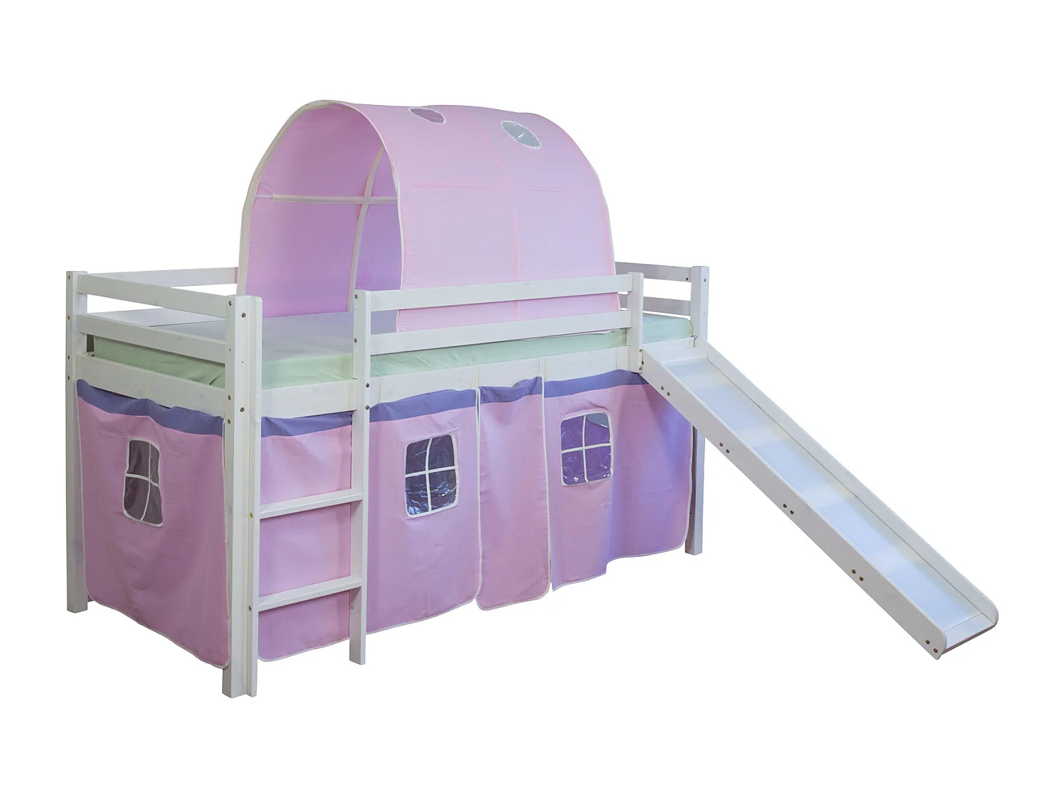 Hochbett 90x200 cm pink 1488