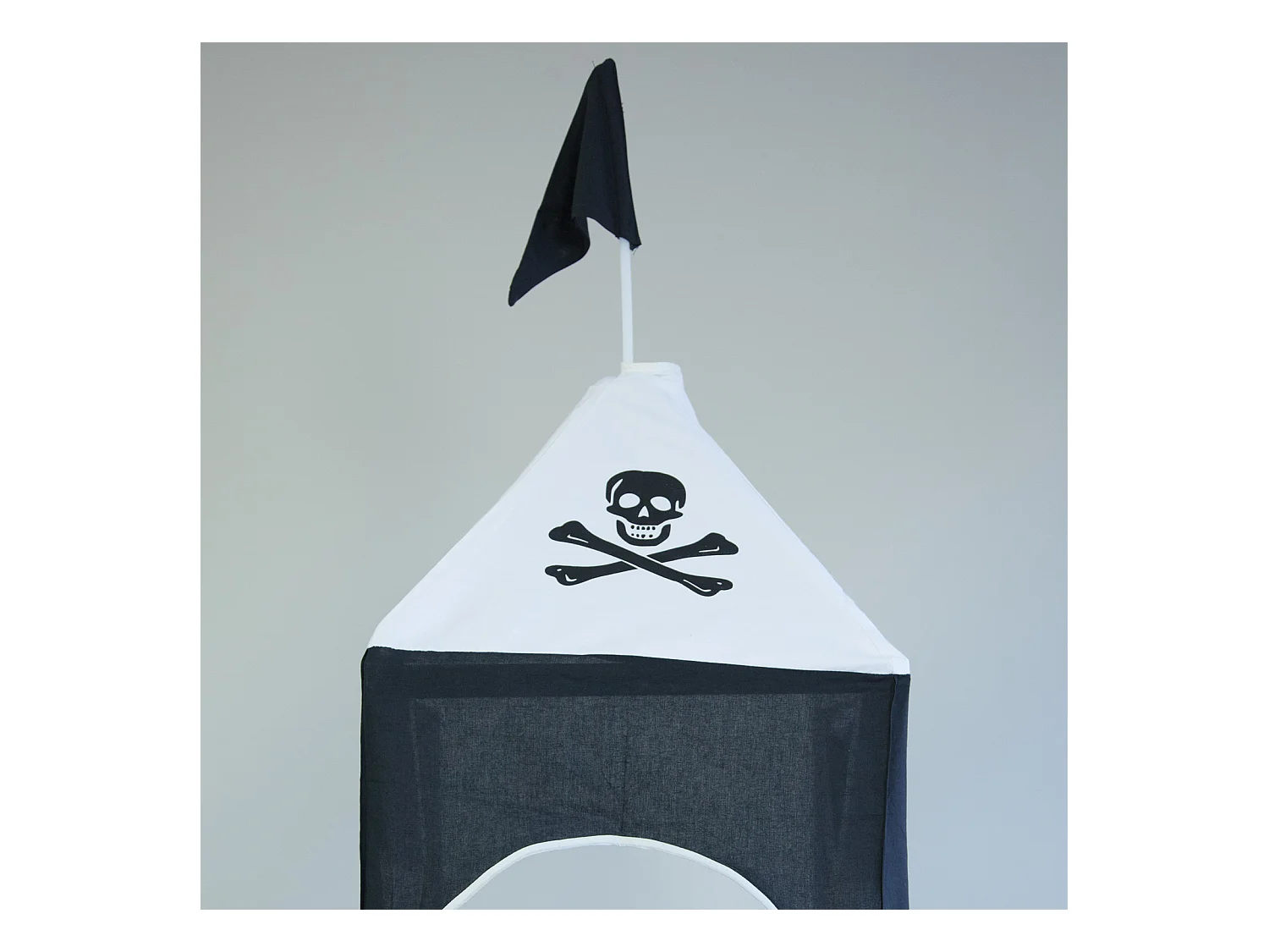 Hochbett 90x200 cm Schwarz Pirat