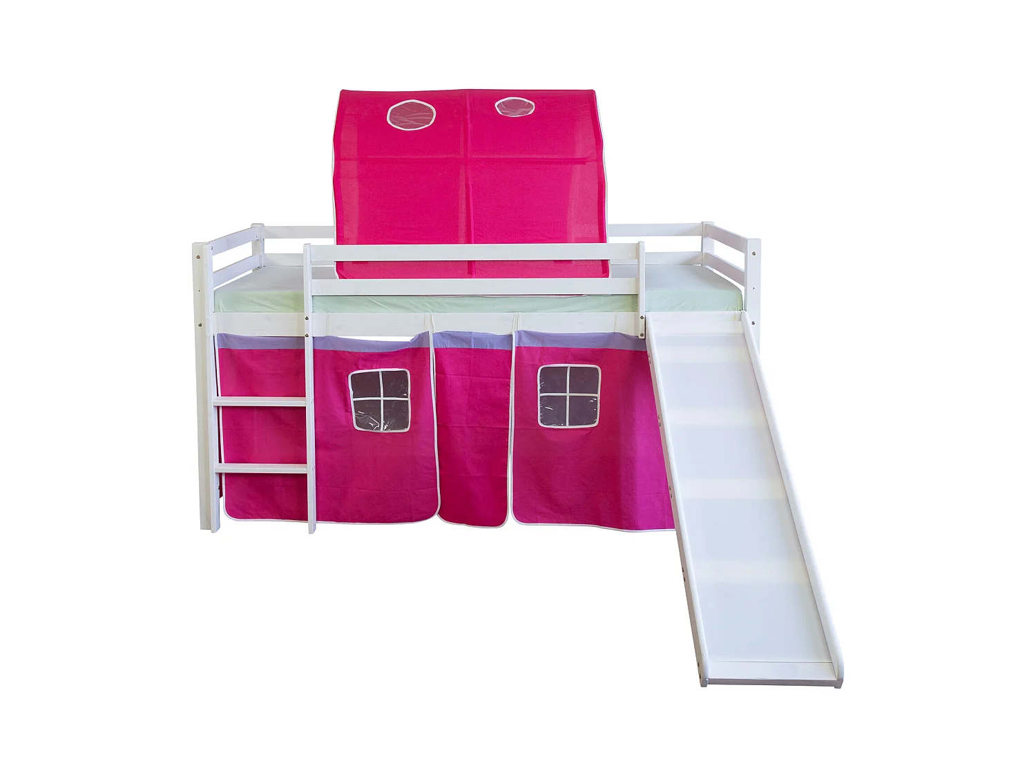 Hochbett 90x200 cm rot 1490