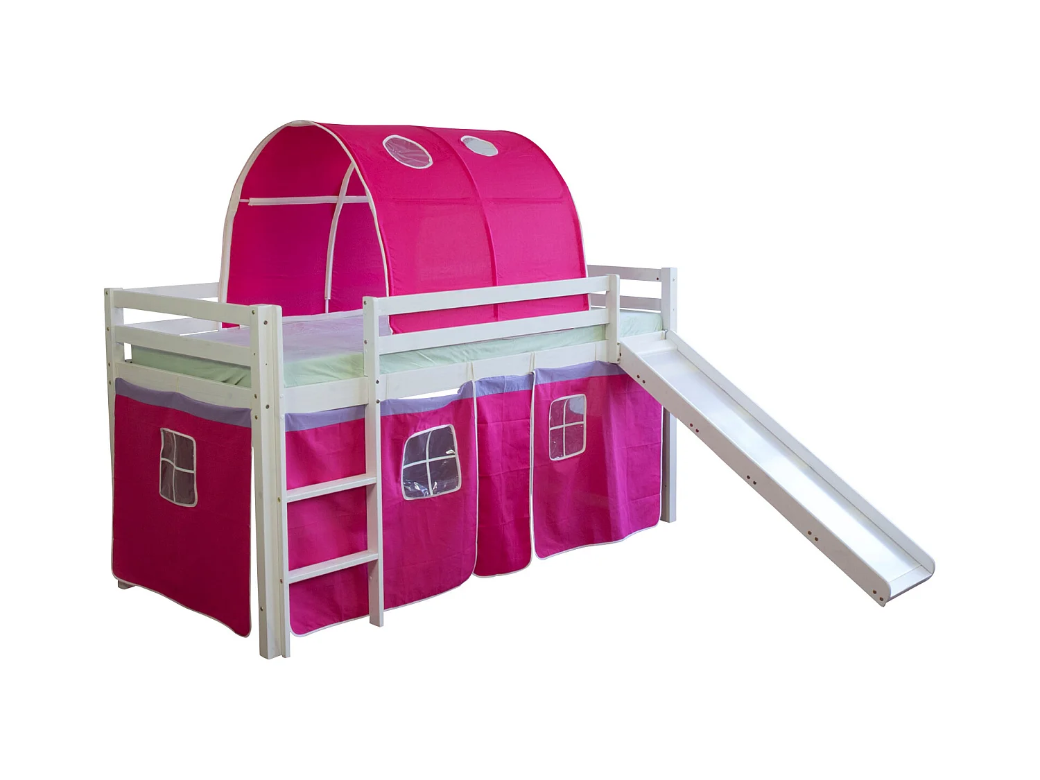 Hochbett 90x200 cm rot 1490