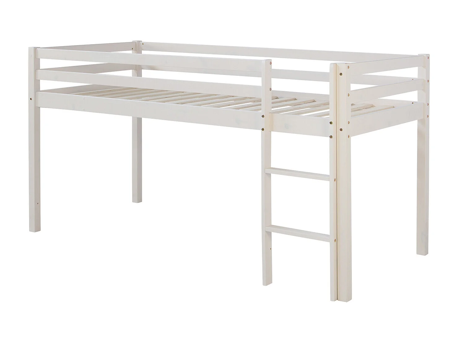 Lit mezzanine 207,5x110x96,5 cm Blanc gris