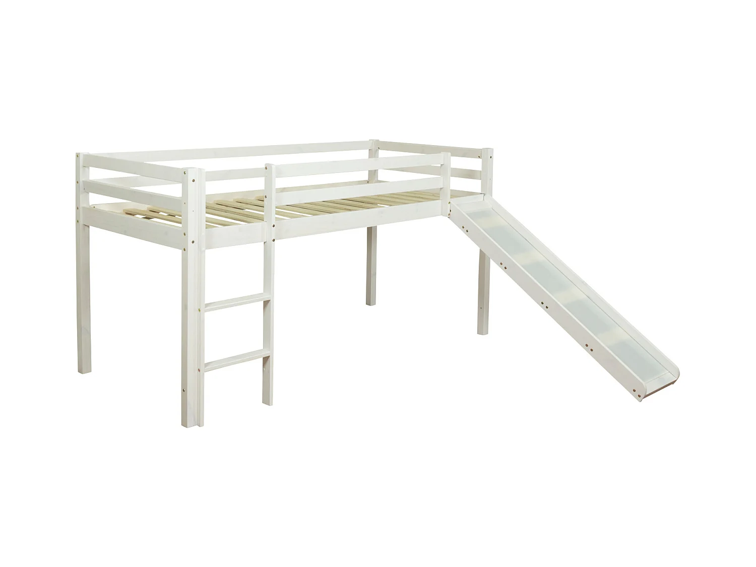 Hochbett 90x200 cm rosa 1464