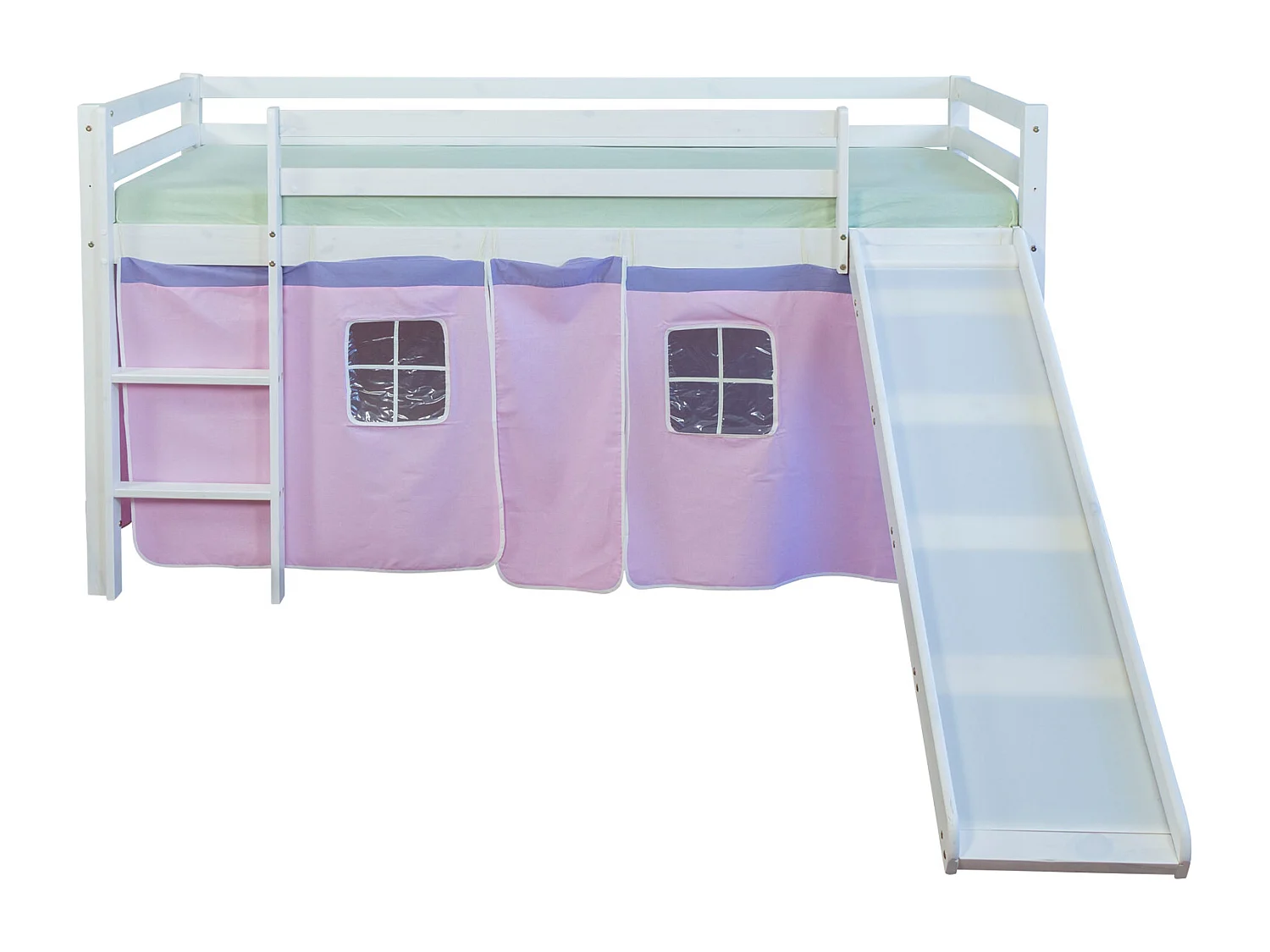 Lit mezzanine 90x200 cm rose 1464