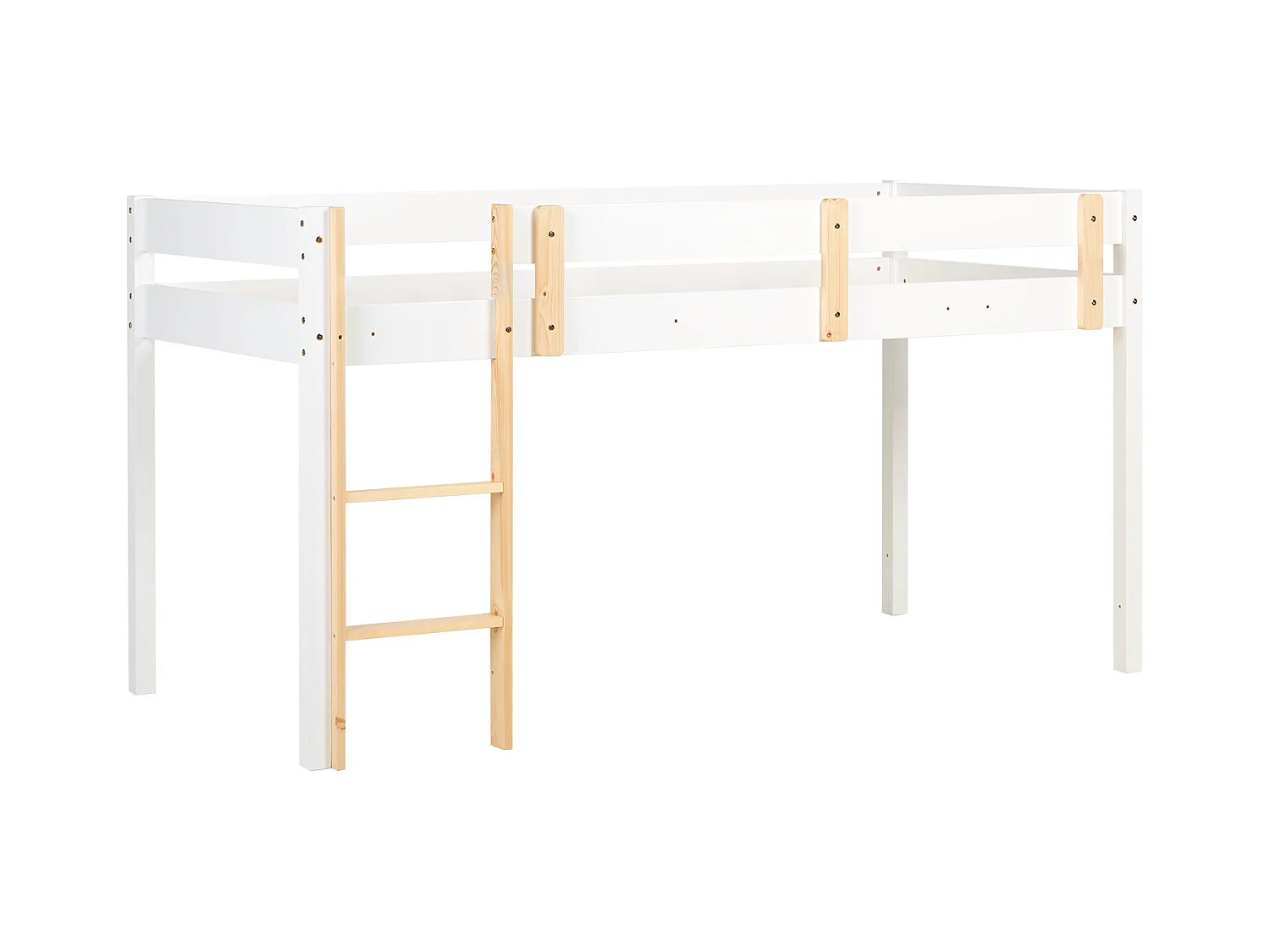 Etagenbett 90x200 cm weiß