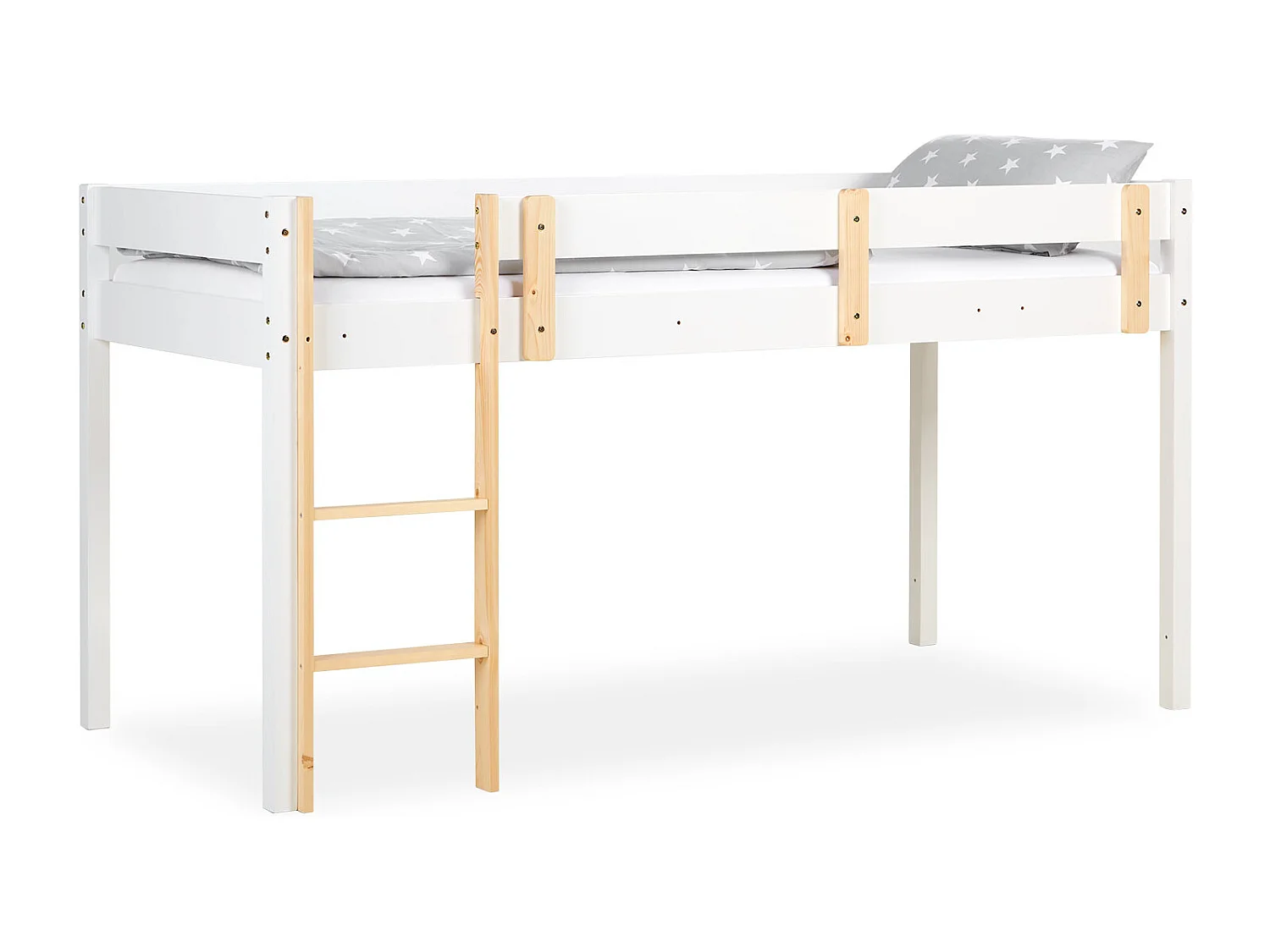 Lit superposé 90x200 cm blanc