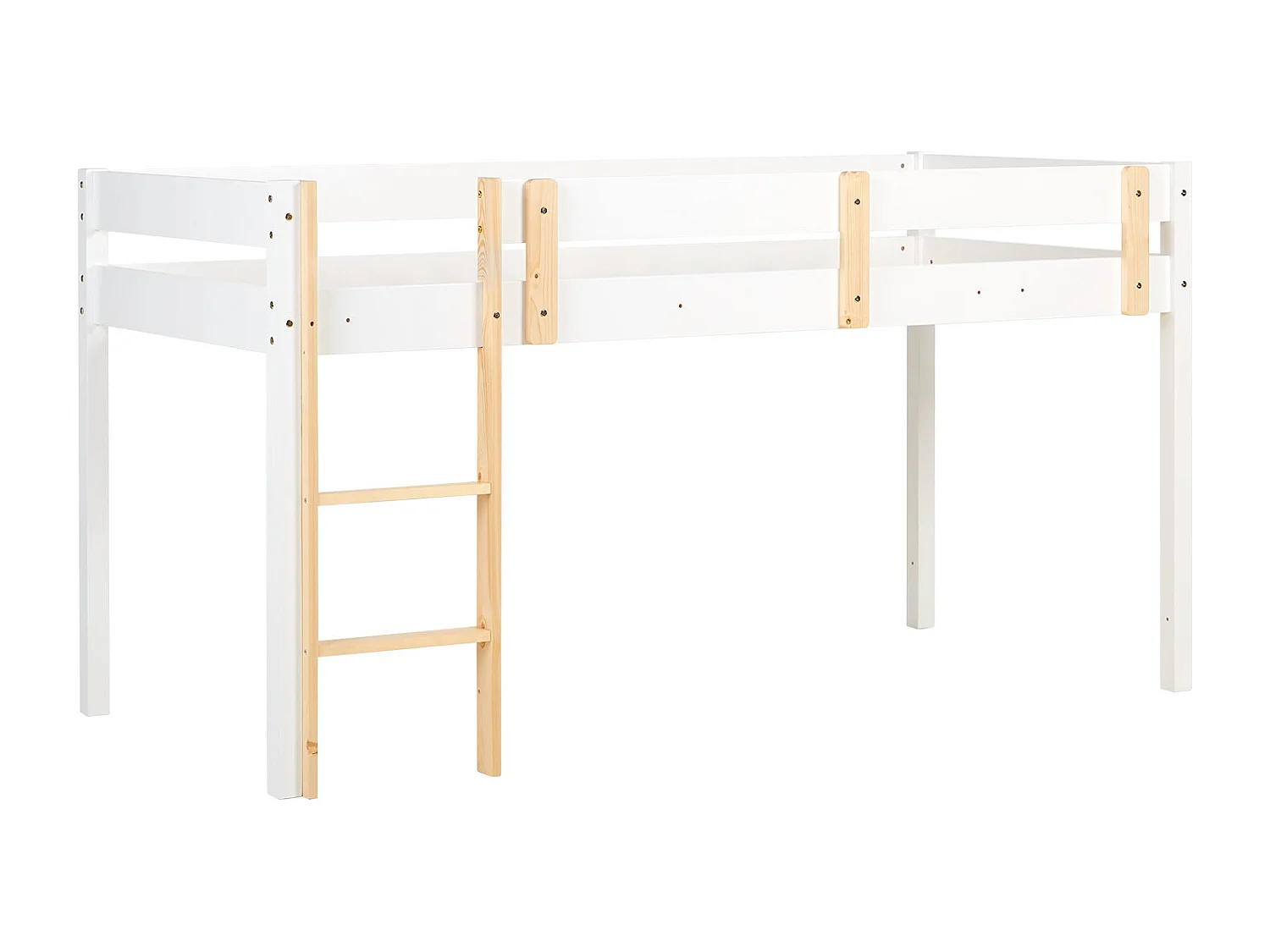 Lit superposé 90x200 cm blanc