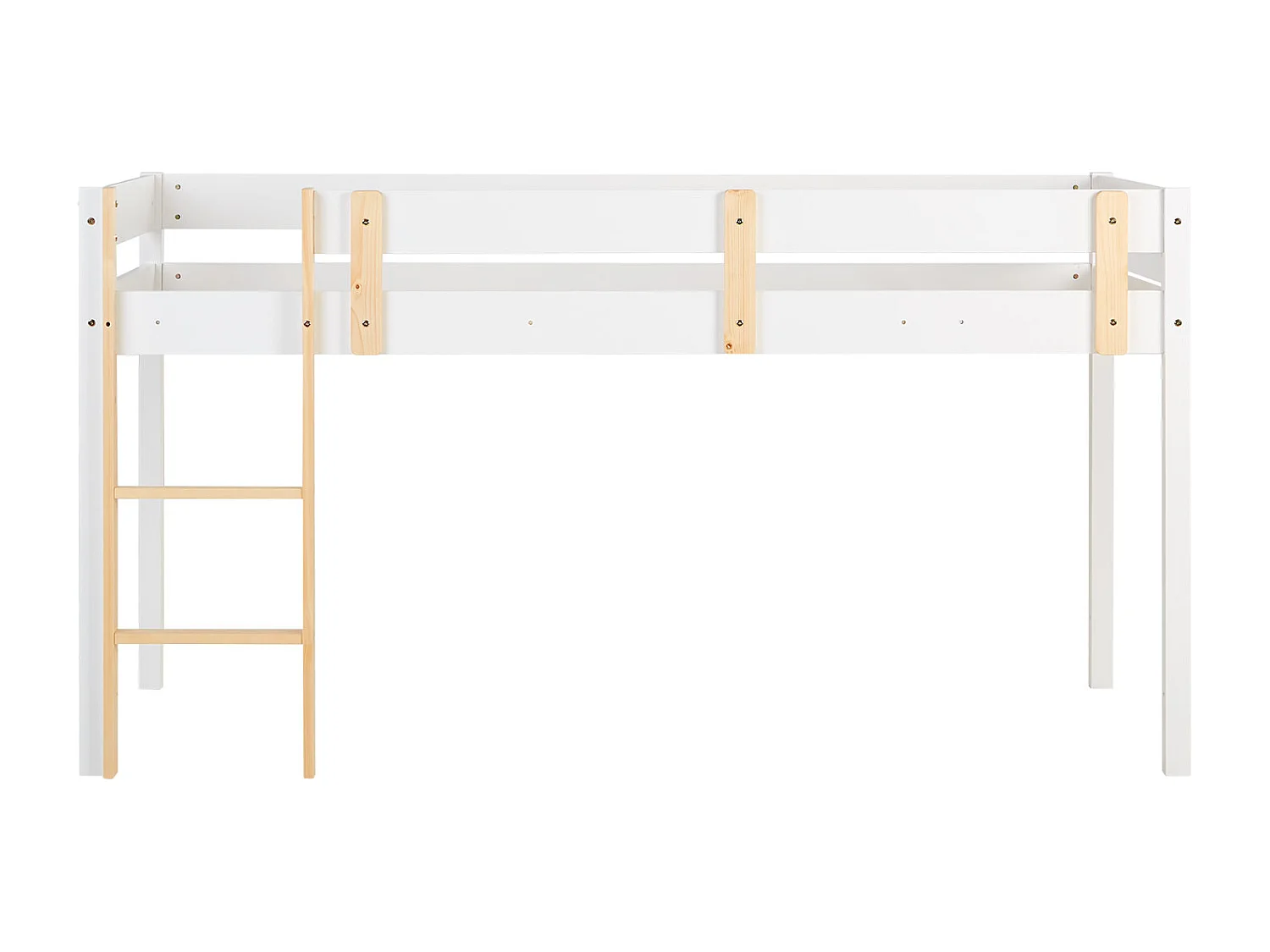 Lit superposé 90x200 cm blanc