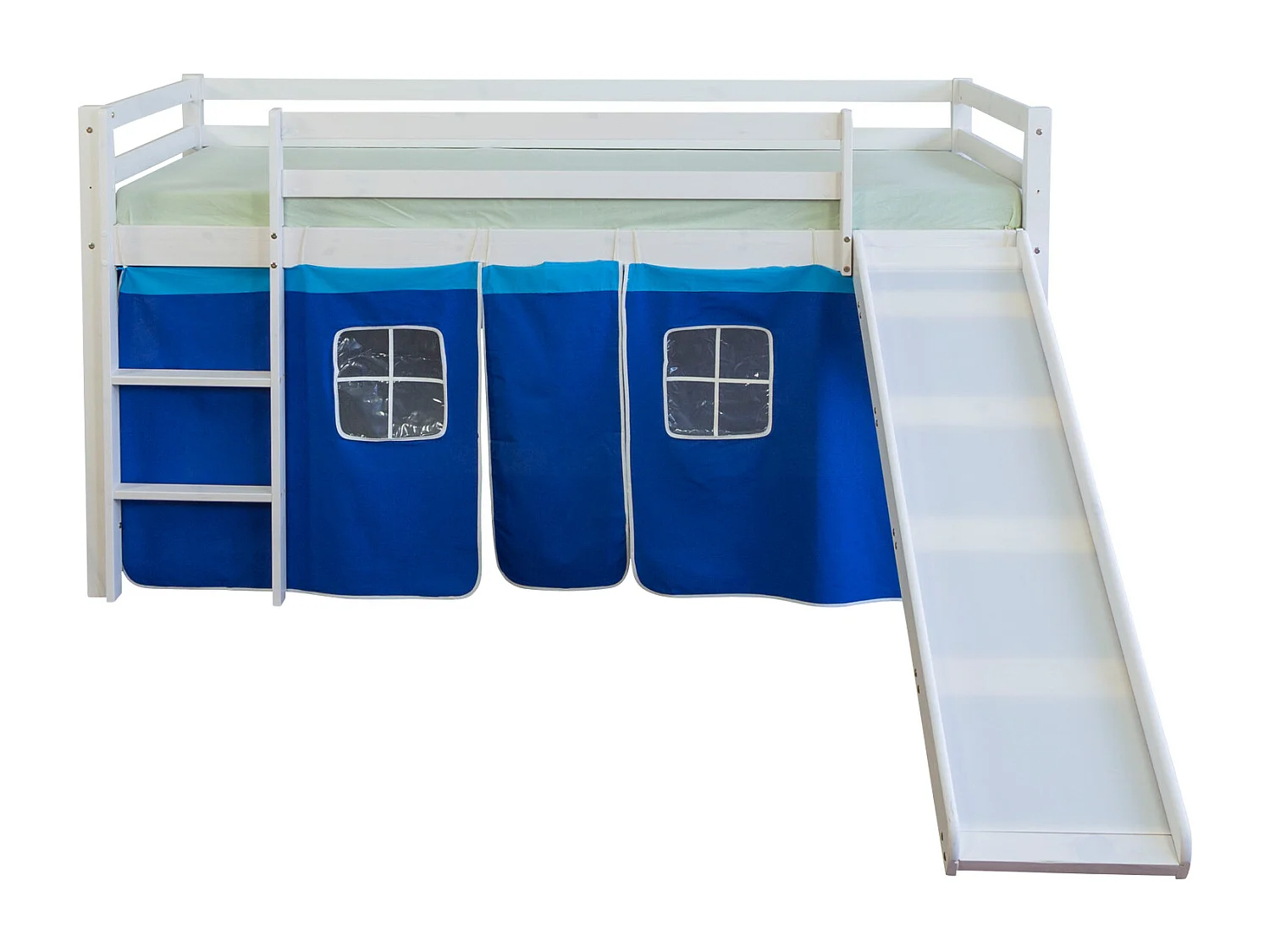 Lit mezzanine 90x200 cm bleu