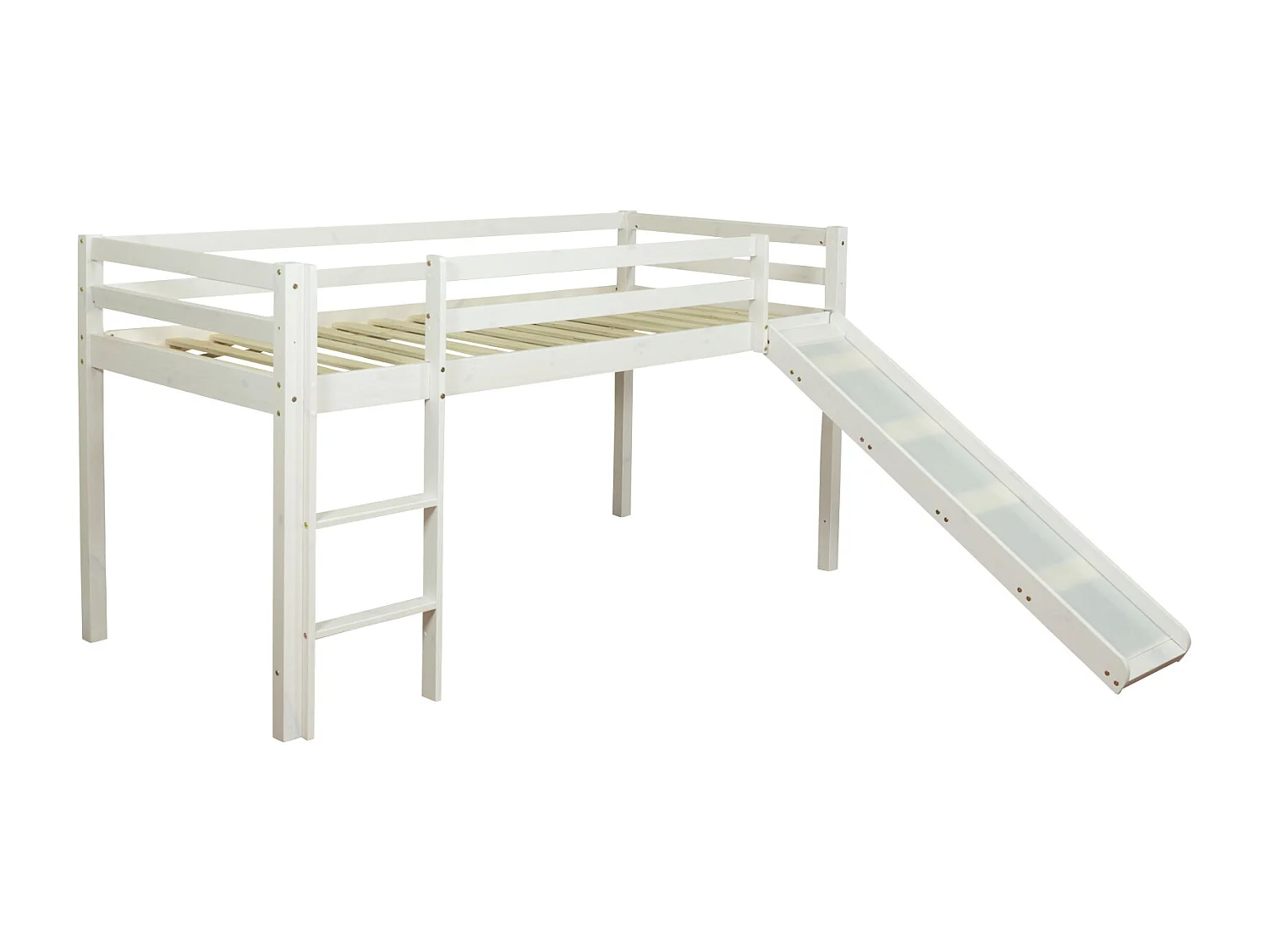 Lit mezzanine 90x200 cm bleu