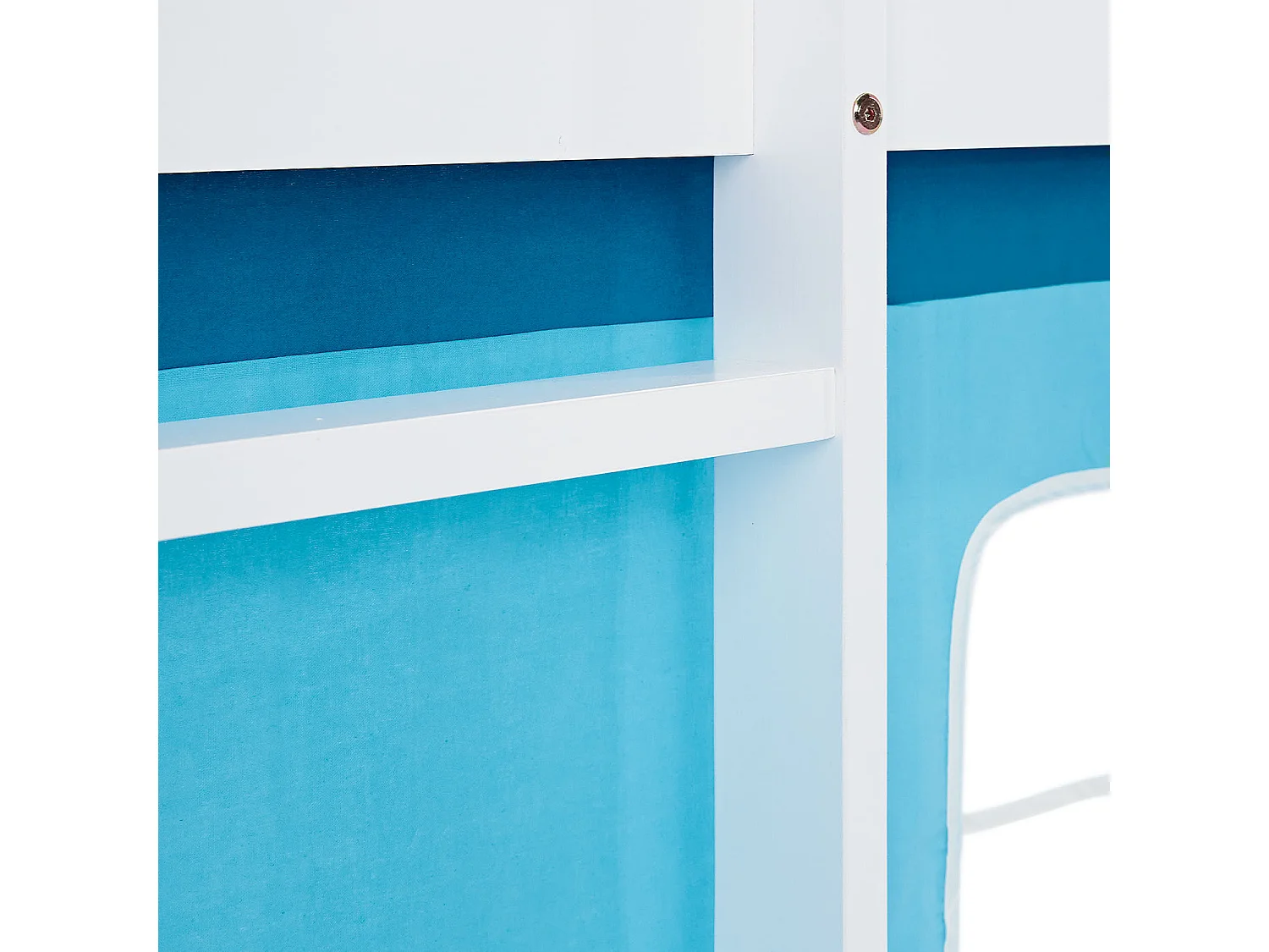 Lit Mezzanine Cabine 90x200 cm Bleu