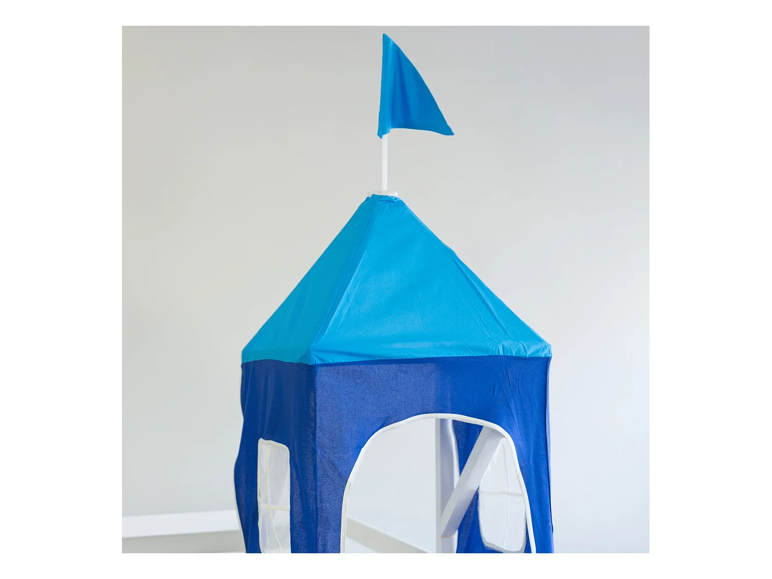 Hochbett 90x200 cm blau