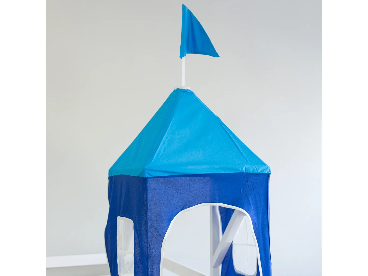 Hochbett 90x200 cm blau