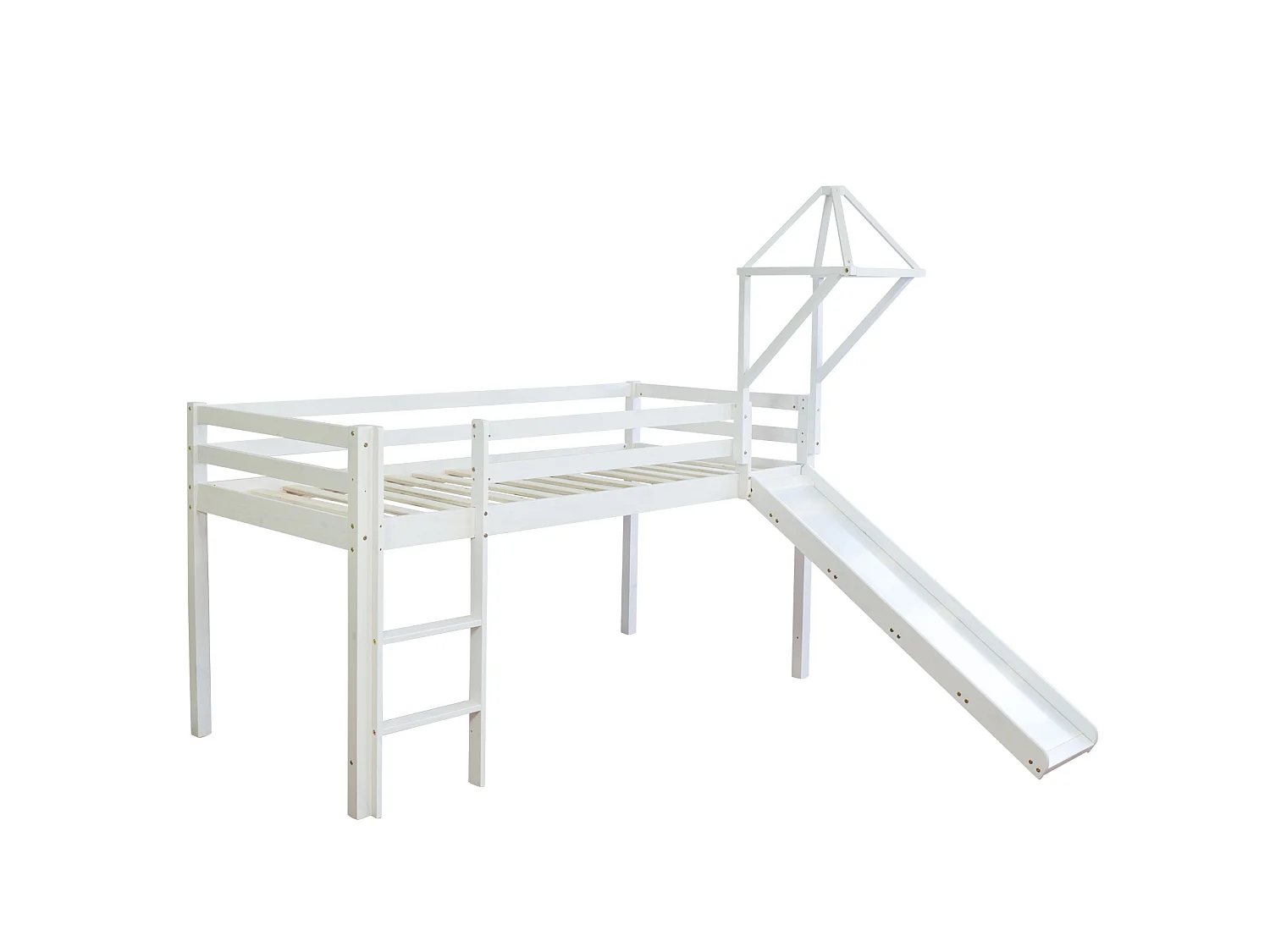 Lit mezzanine 90x200 cm bleu