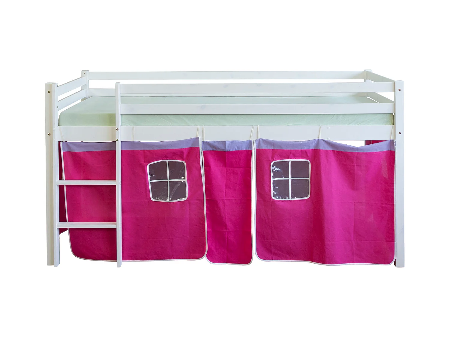 Hochbett 90x200 cm Pink