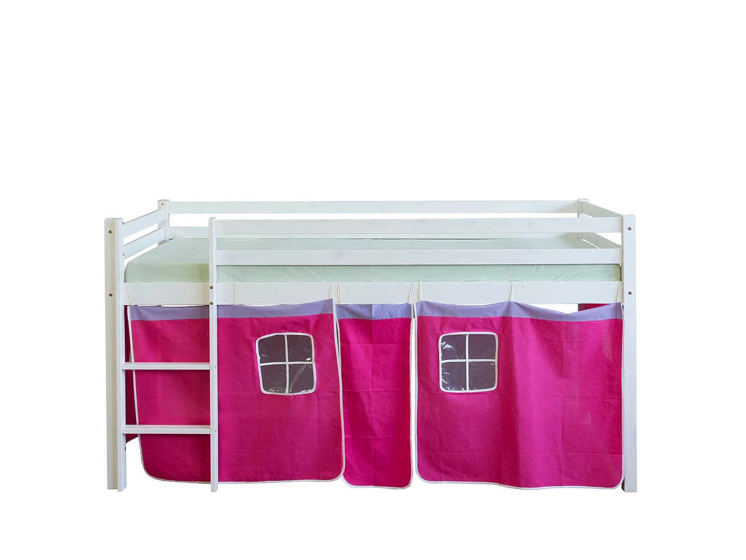 Letto a soppalco 90x200 cm Rosa