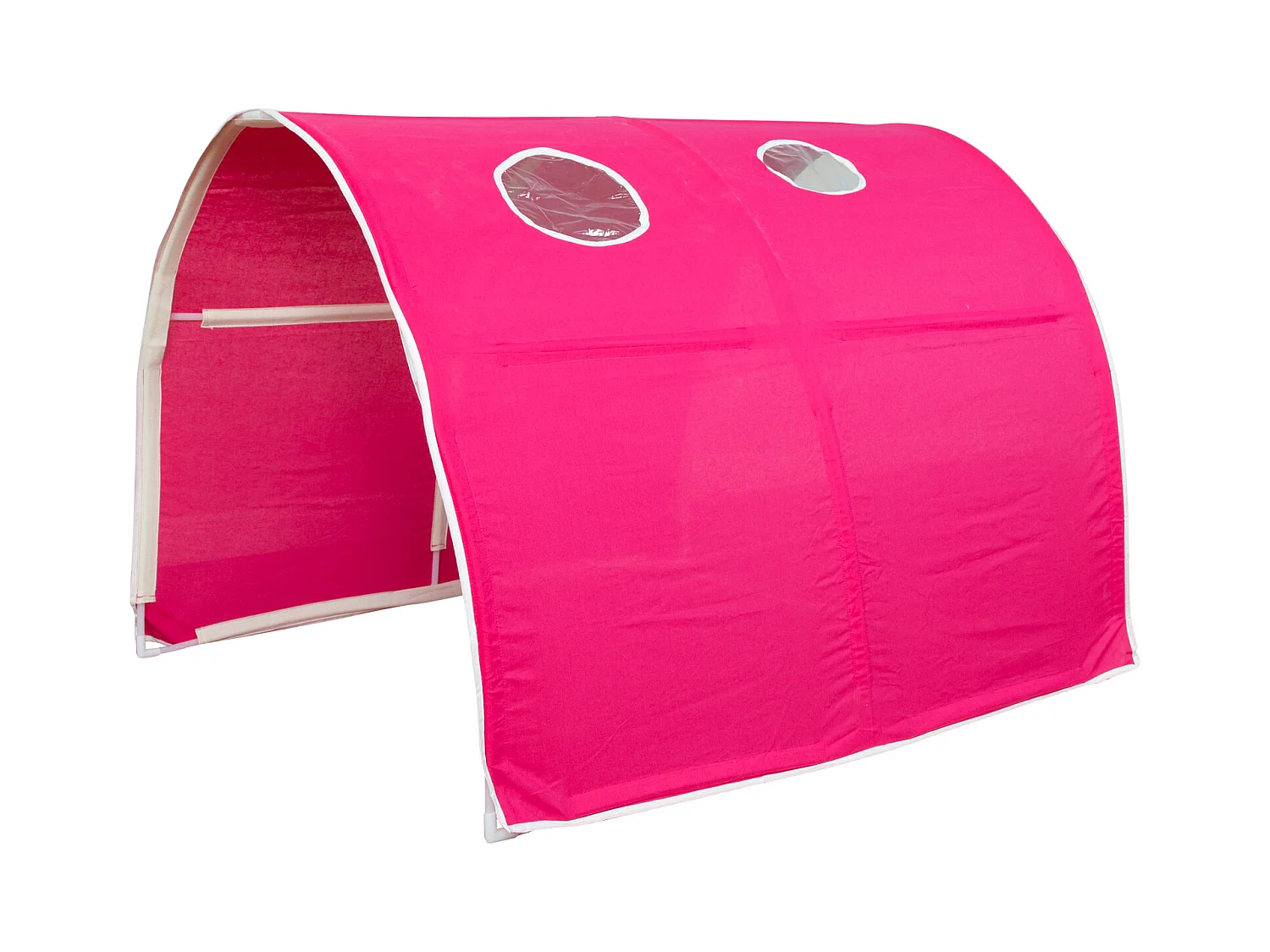 Hochbett 207,5x110x219,5 cm Weiß Pink