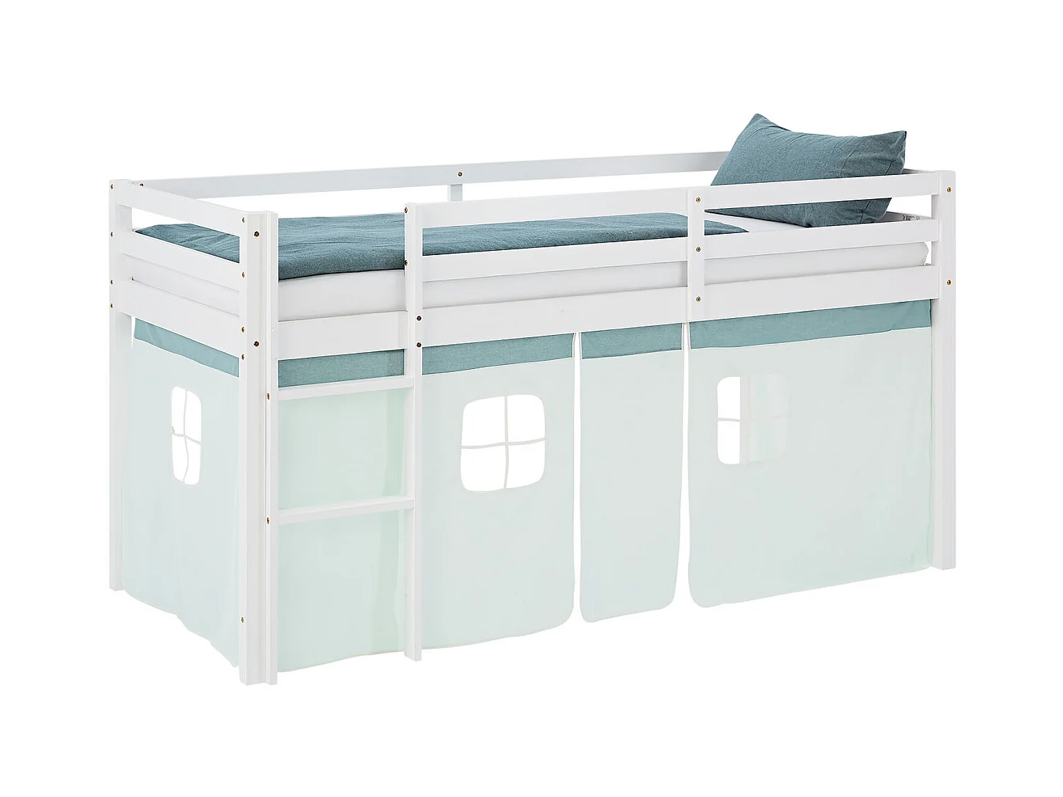 Hochbett 90x200 cm Grün