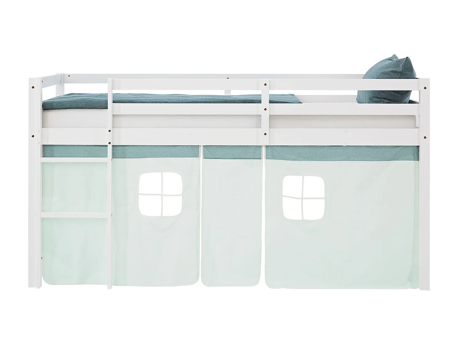 Hochbett 90x200 cm Grün