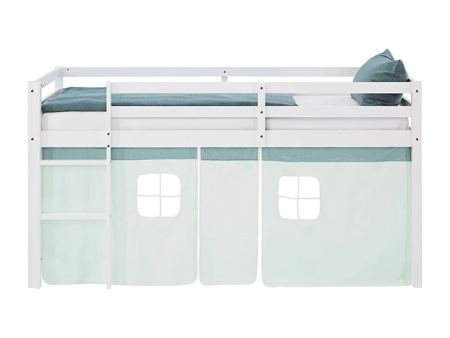 Hochbett 90x200 cm Grün