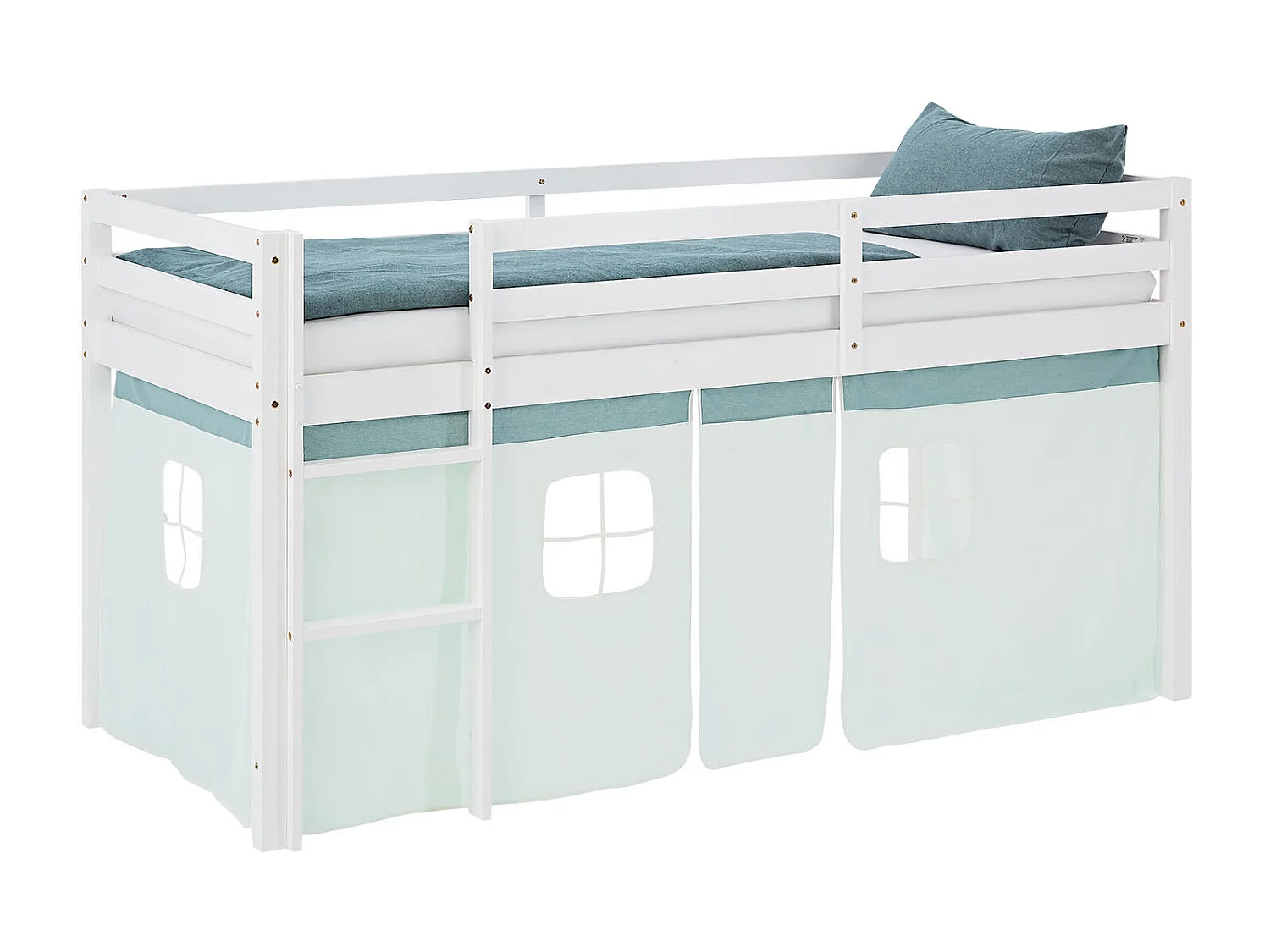 Hochbett 90x200 cm Grün