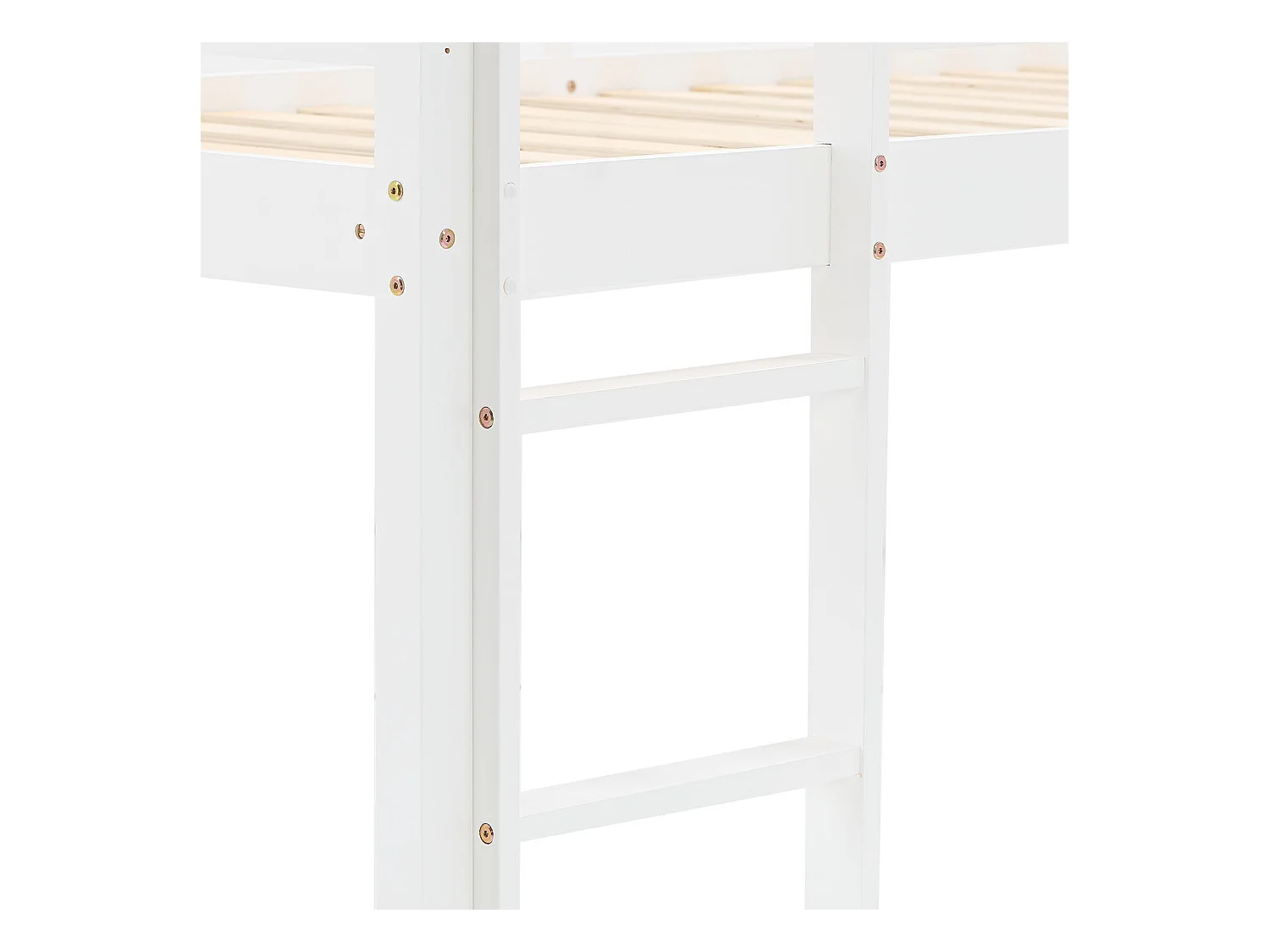 Hochbett 90x200 cm weiß