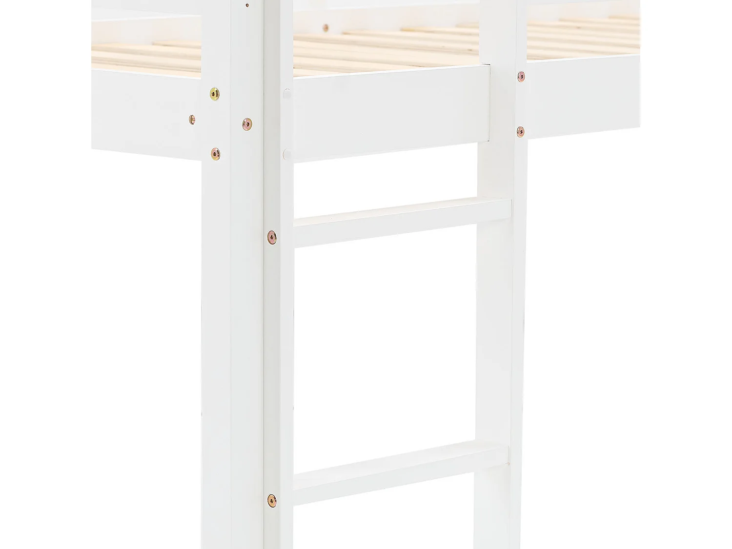 Cama alta 90x200 cm blanca