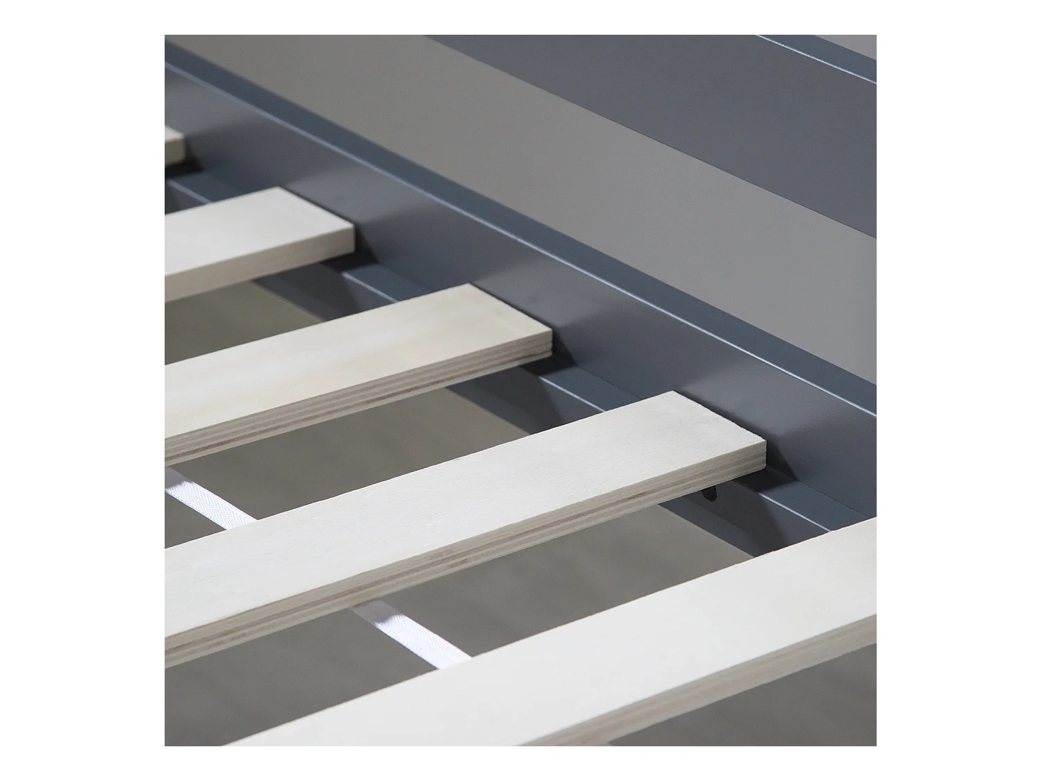 Lit mezzanine 207,5x228x219,5 cm gris Lattes Tour