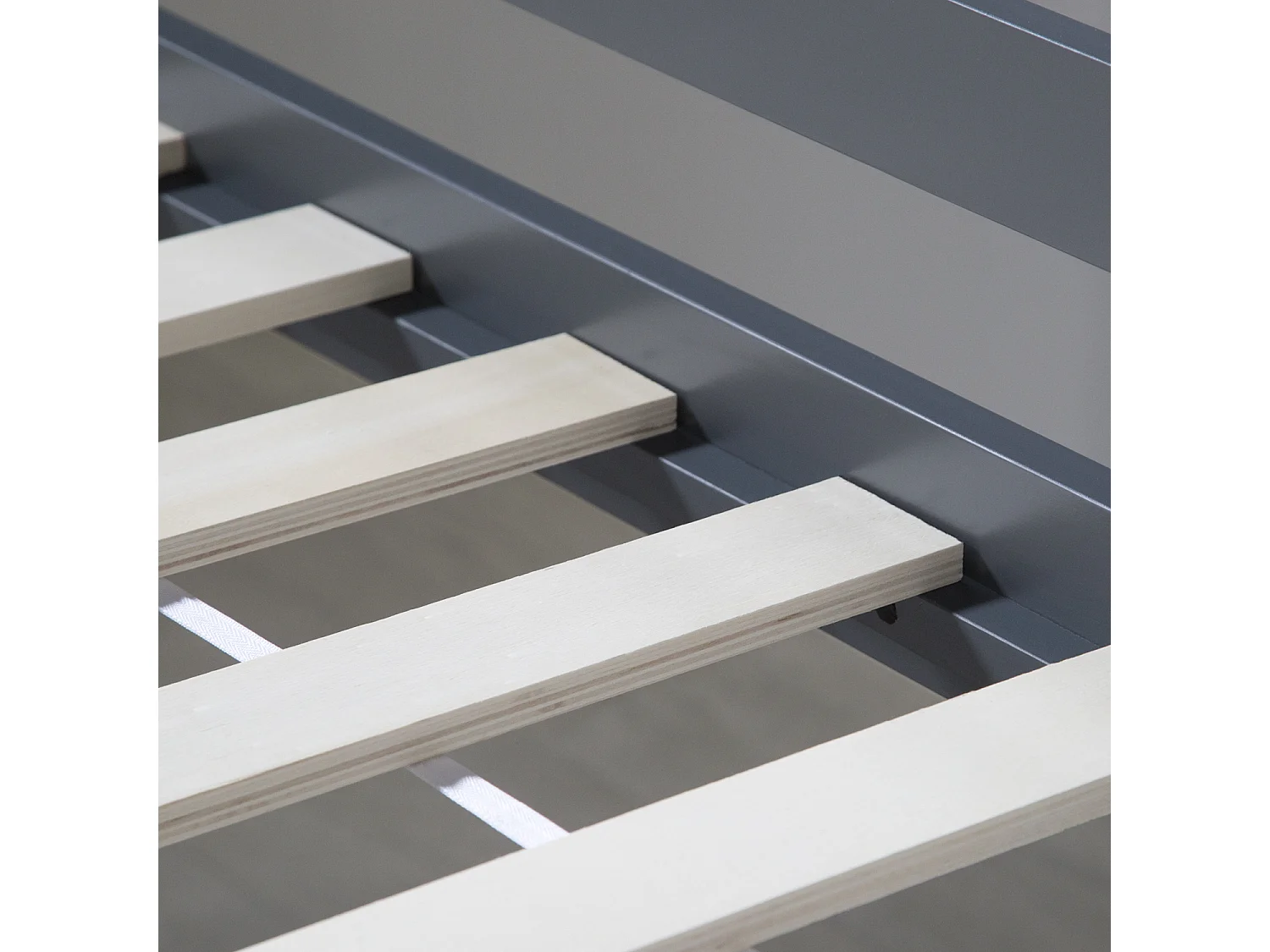 Lit mezzanine 207,5x228x219,5 cm gris Lattes Tour