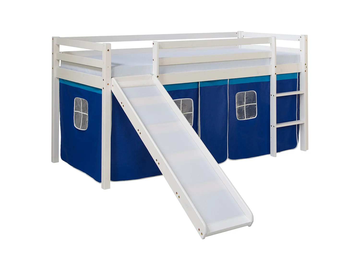 Hochbett 90x200 cm Blau