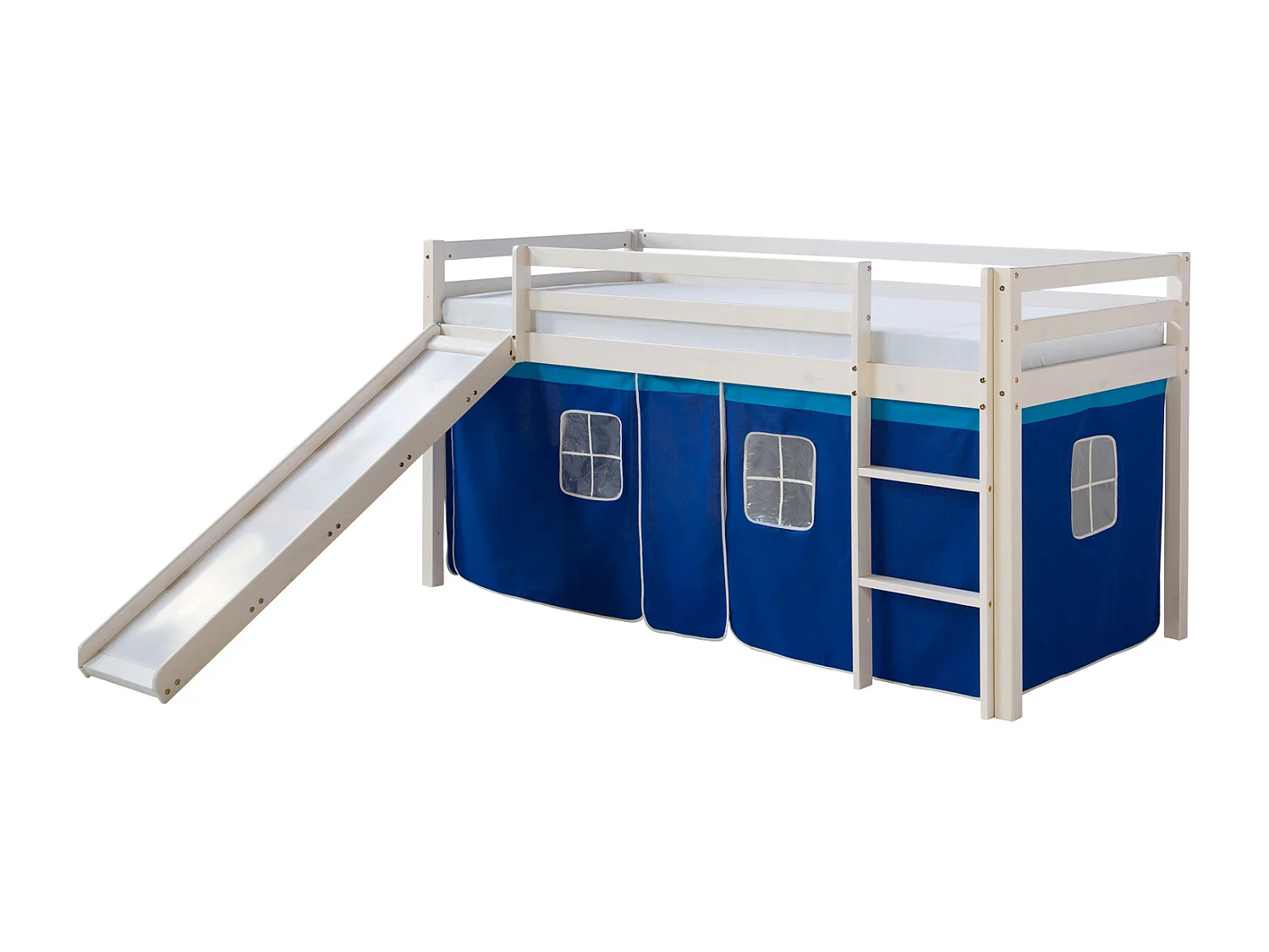 Hochbett 90x200 cm Blau