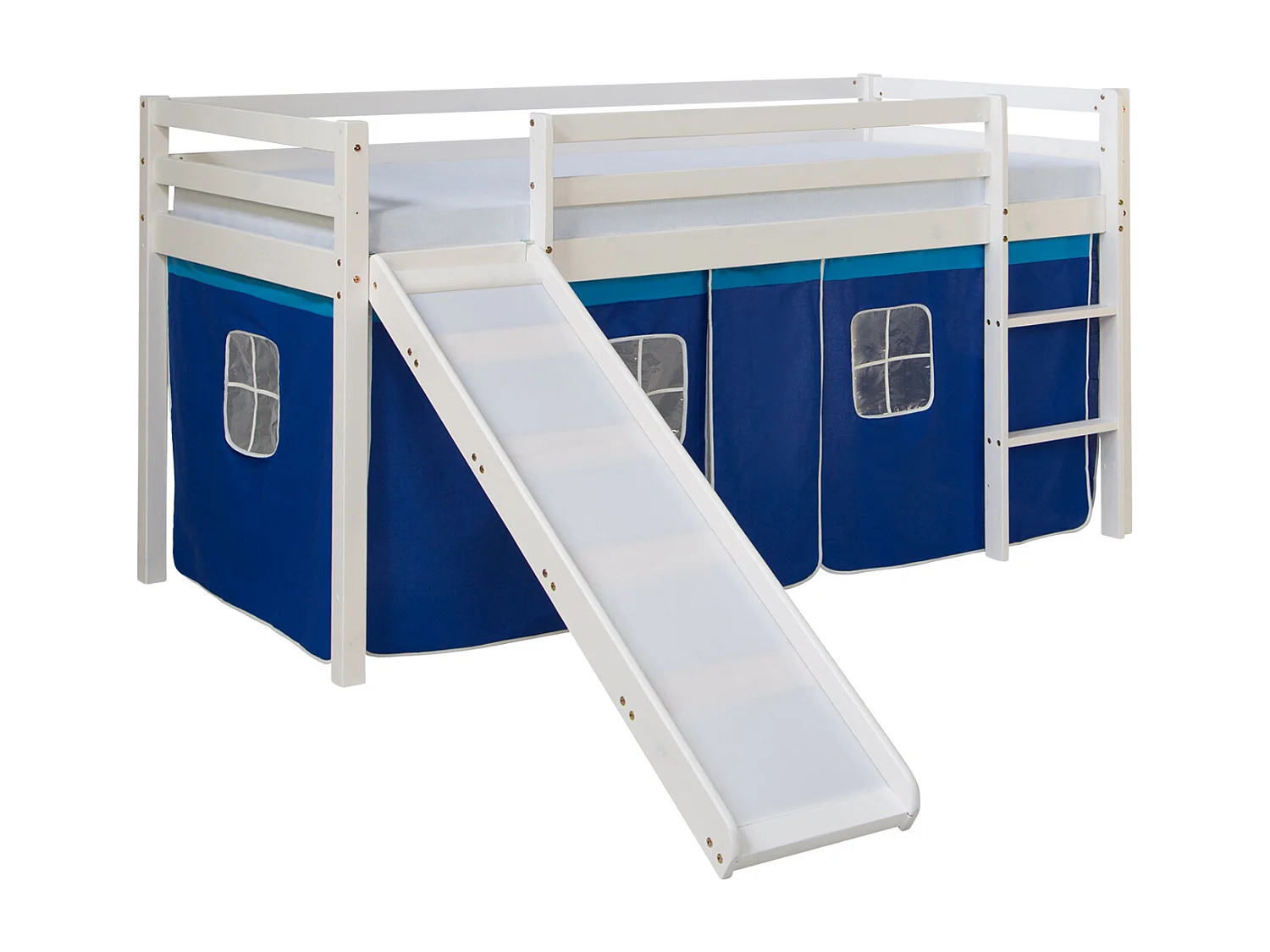 Hochbett 90x200 cm Blau