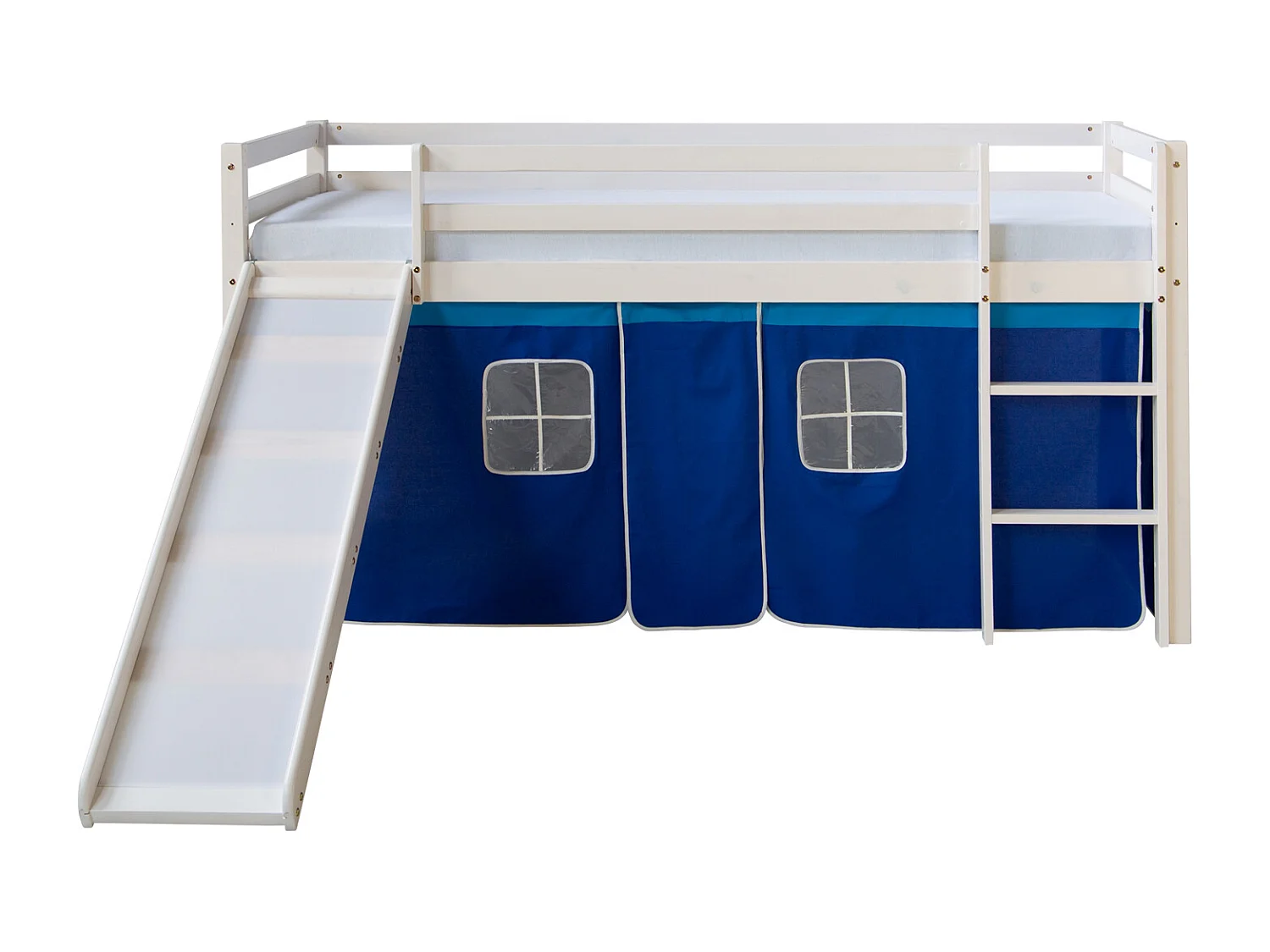 Hochbett 90x200 cm Blau