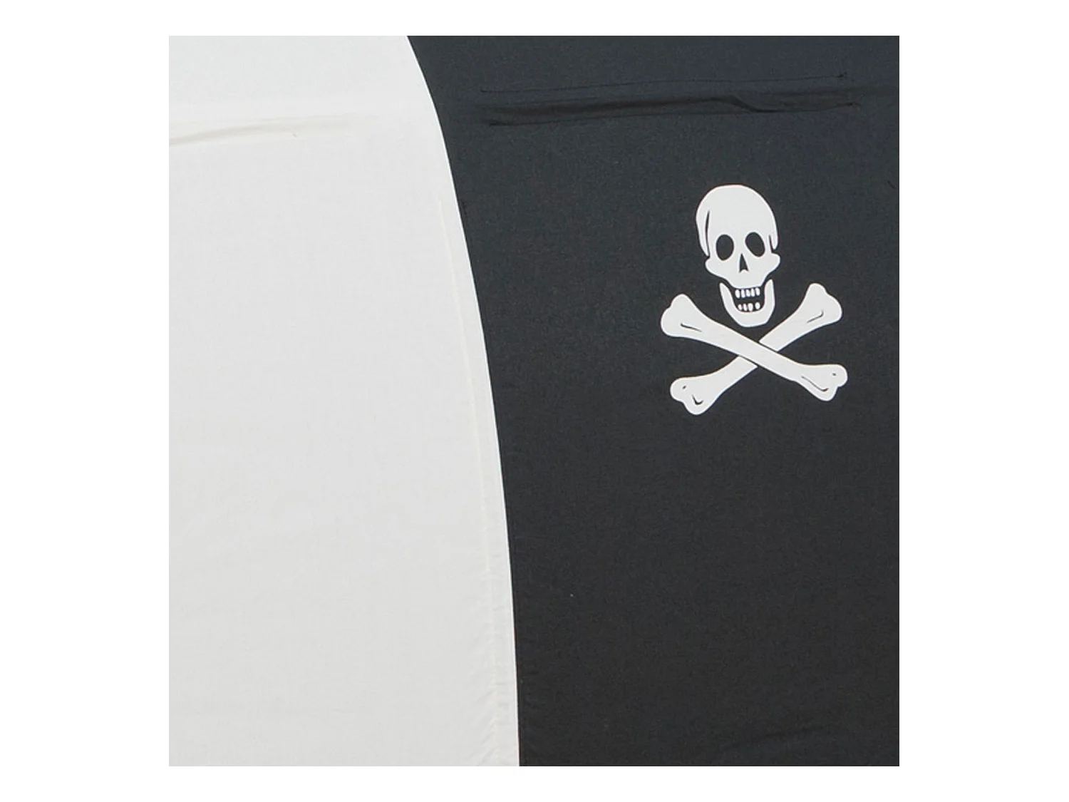 Hochbett 90x200 cm Schwarz Pirat Massives Kiefernholz