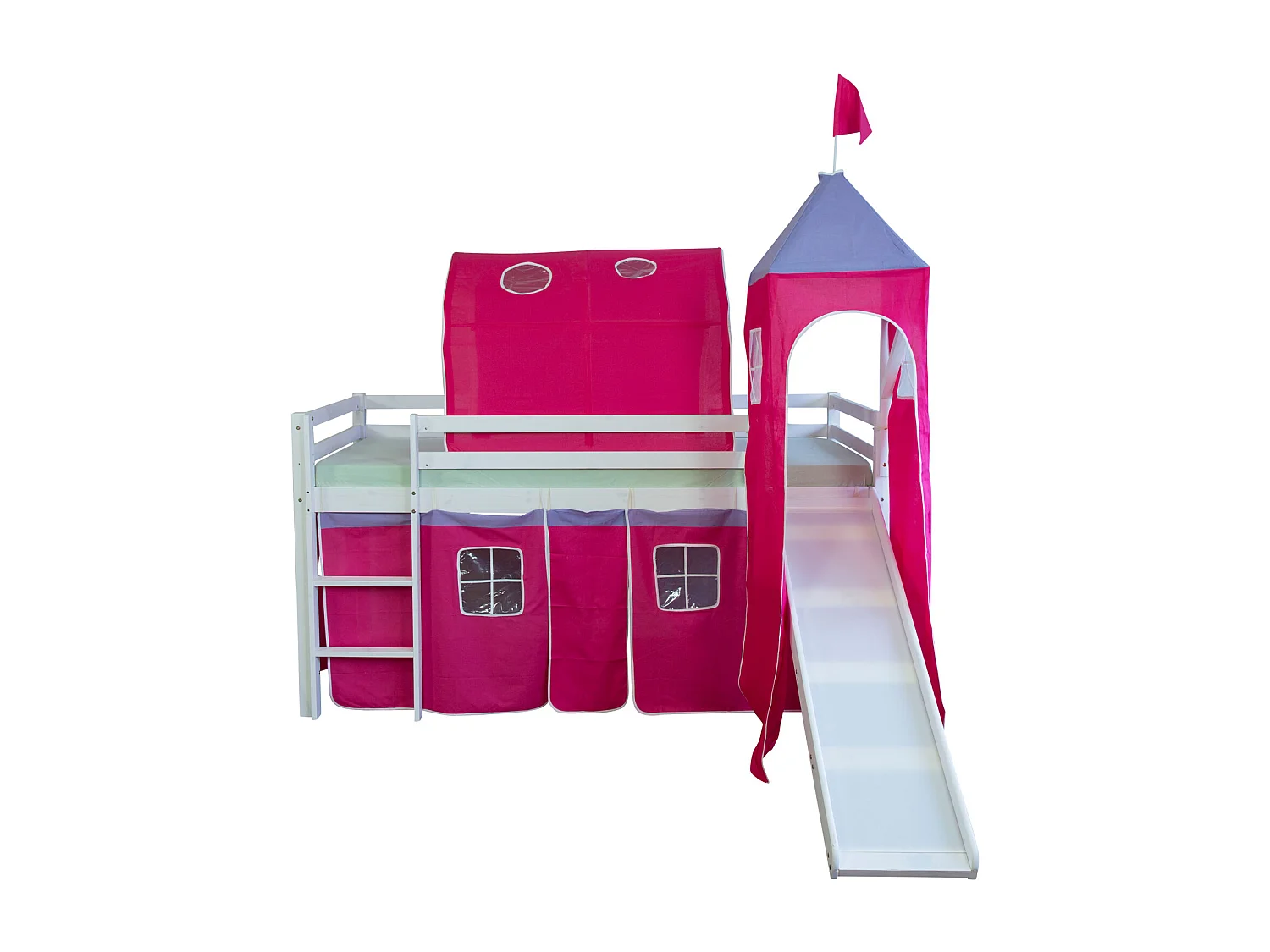 Lit mezzanine 90x200 cm Rose