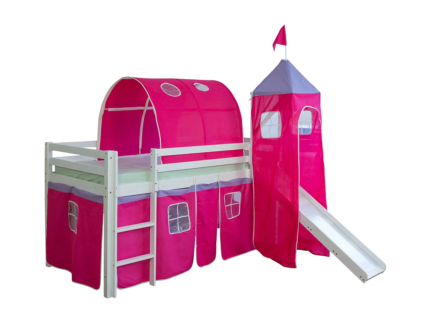 Lit mezzanine 90x200 cm Rose