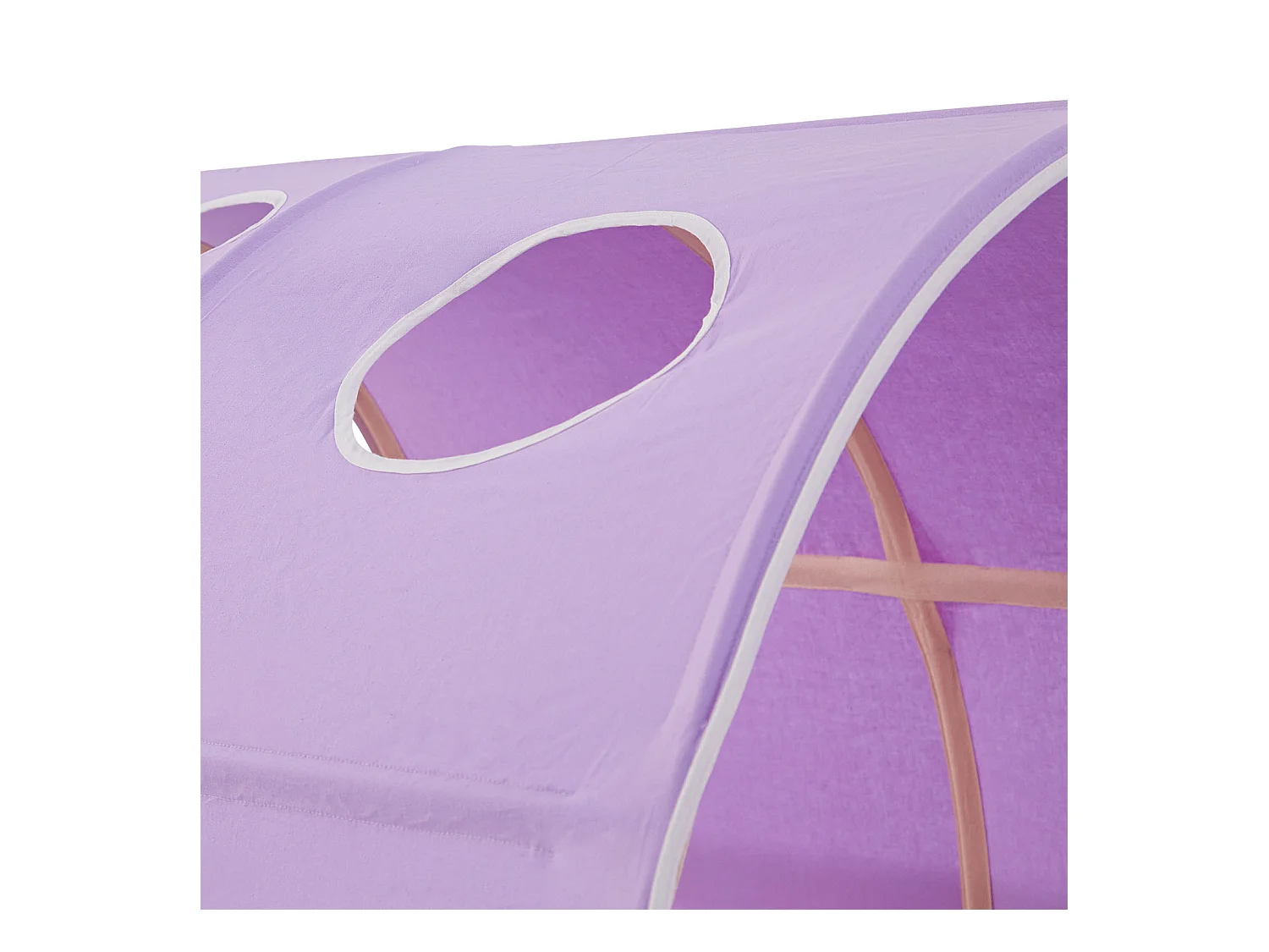 Hochbett 90x200 cm Lila Kinderbett mit Stauraum