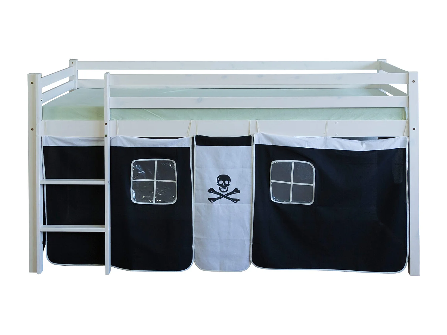 Lit mezzanine 90x200 cm Pirate Noir
